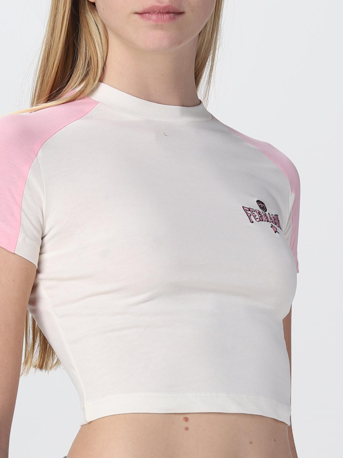 T-shirt Chiara Ferragni: T-shirt Chiara Ferragni in cotone bianco 3
