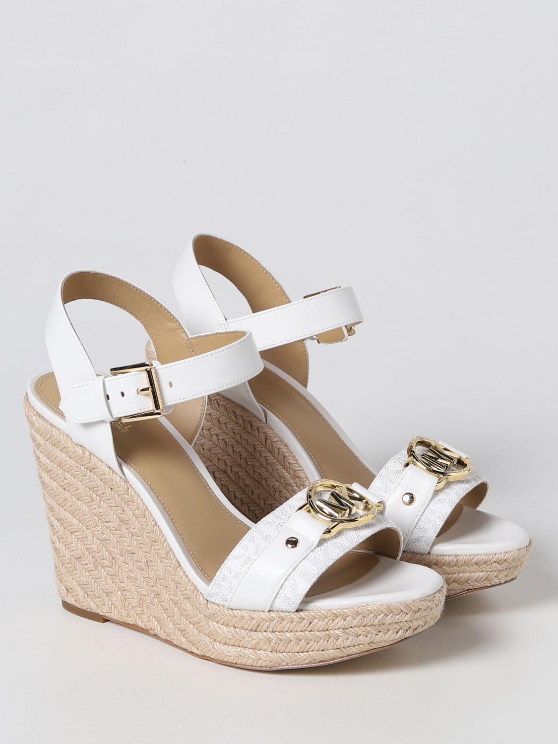 MICHAEL KORS: wedge shoes for woman - White | Michael Kors wedge shoes  40R3ROHS2L online on 