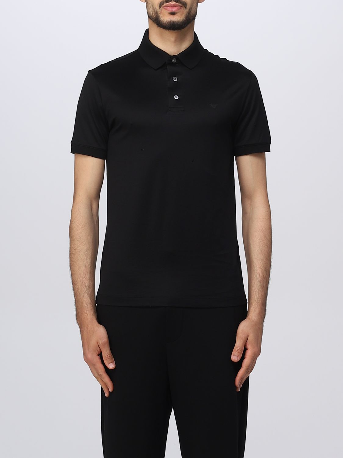 Emporio Armani Polo Shirt  Men Colour Black
