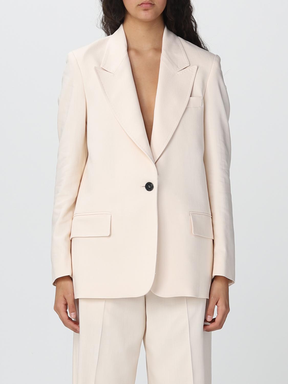 Msgm Blazer Aus Viskosemischung In Milk