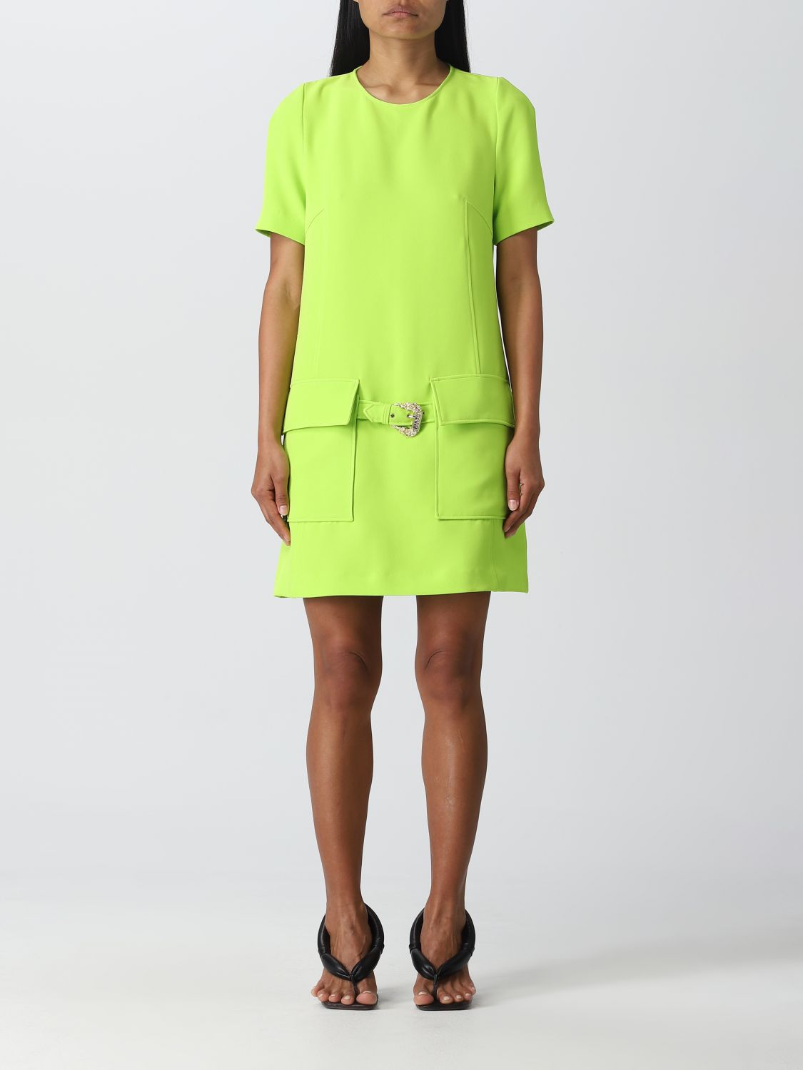 Versace Jeans Couture Dress  Woman Colour Lime