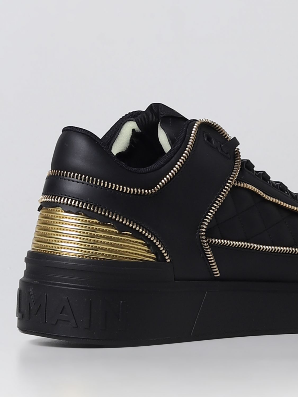 fjerkræ skrivning gidsel BALMAIN: B-Court sneakers in smooth leather - Black | Balmain sneakers  AM1VI304LRTZ online at GIGLIO.COM