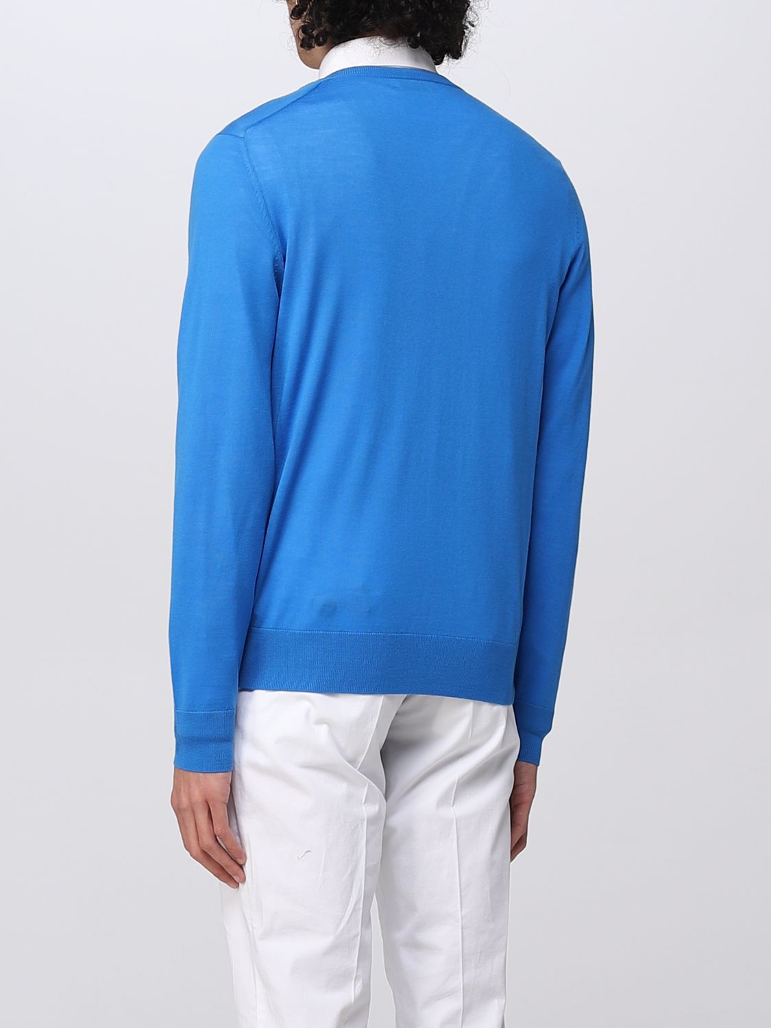 BALLANTYNE: sweater for man - Cobalt | Ballantyne sweater B2P00116W02 ...