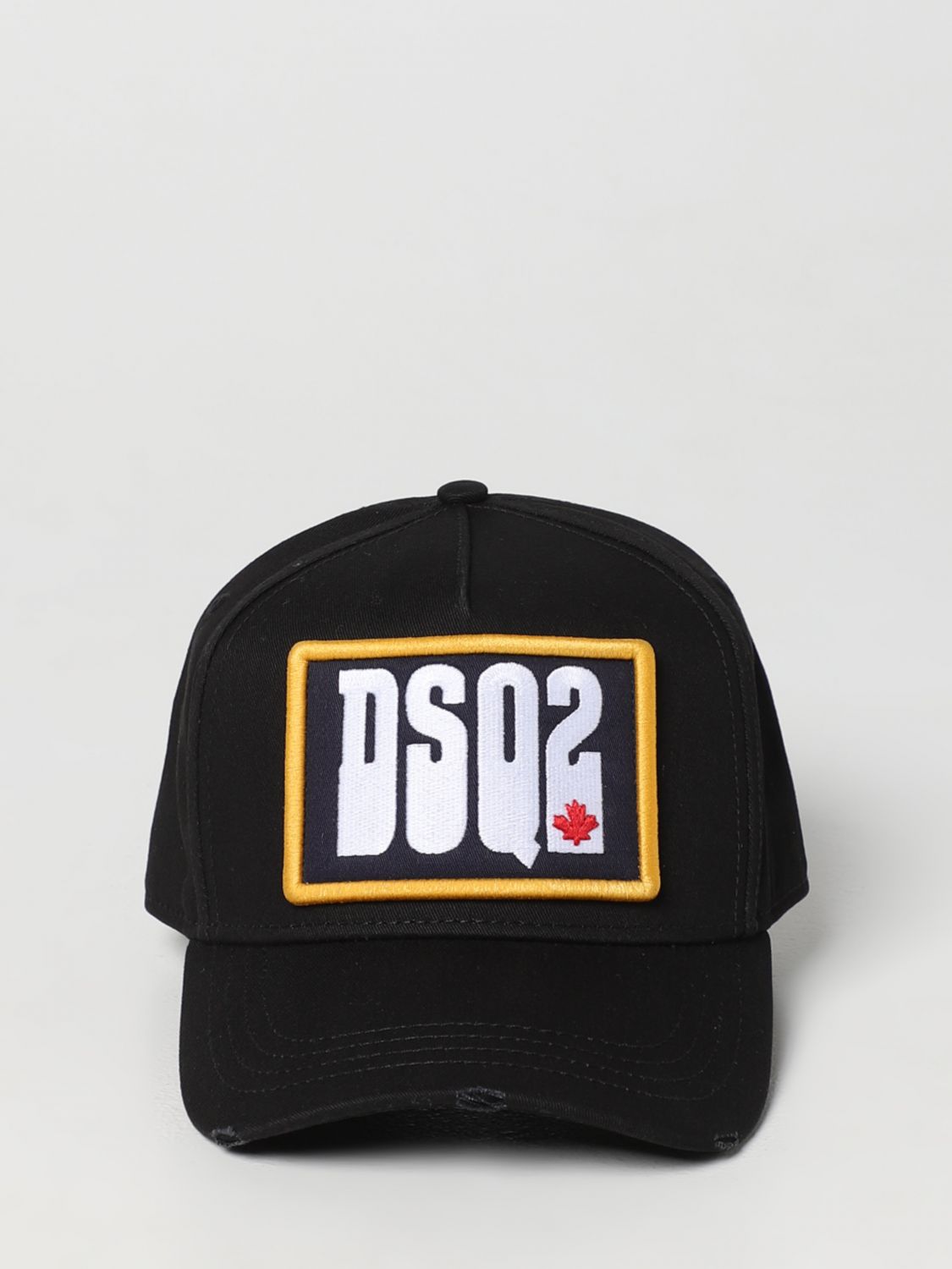 Cappello Dsquared2: Cappello Dsquared2 in cotone con patch logo nero 2