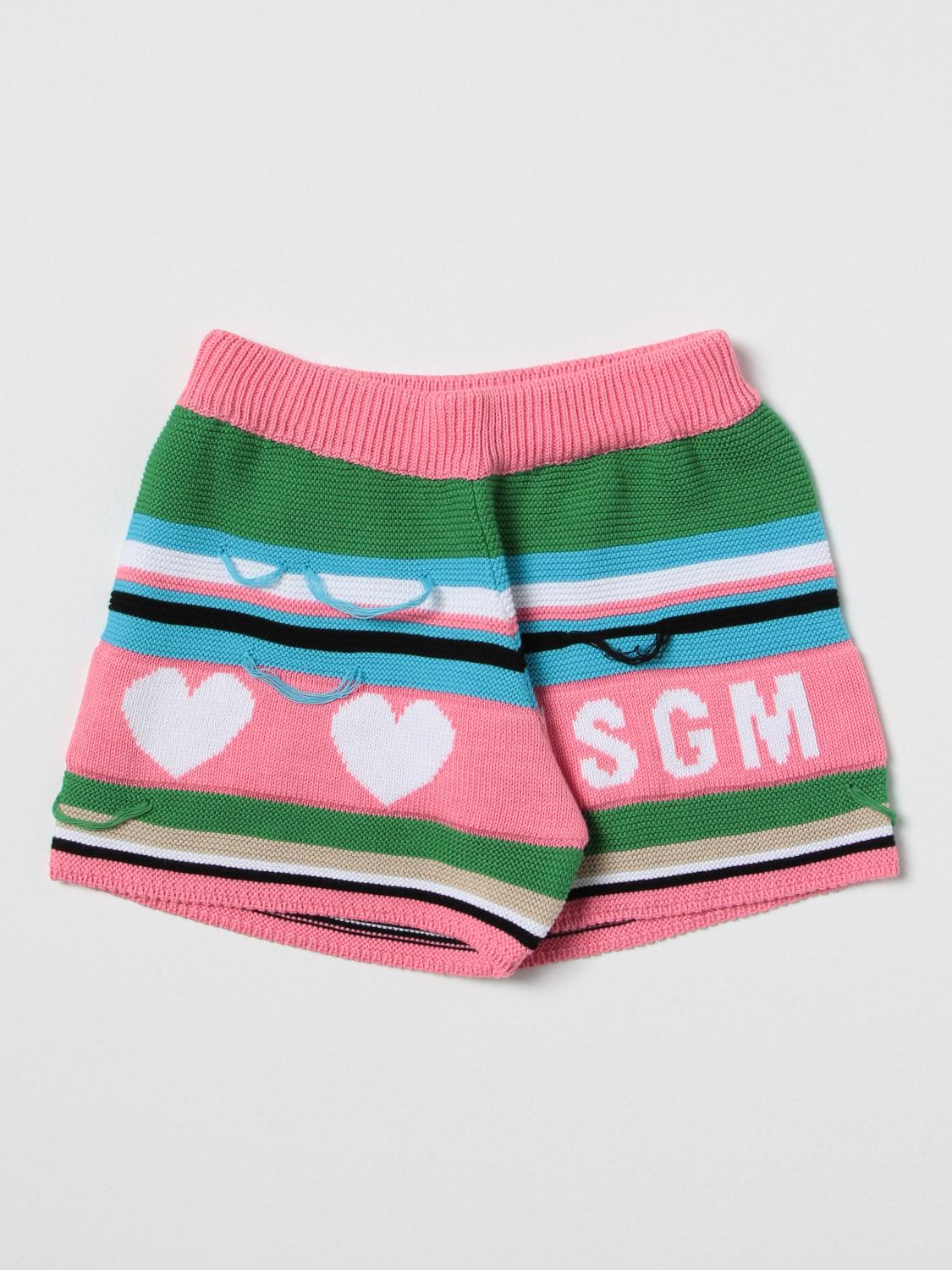 Msgm Short  Kids Kids Color Pink