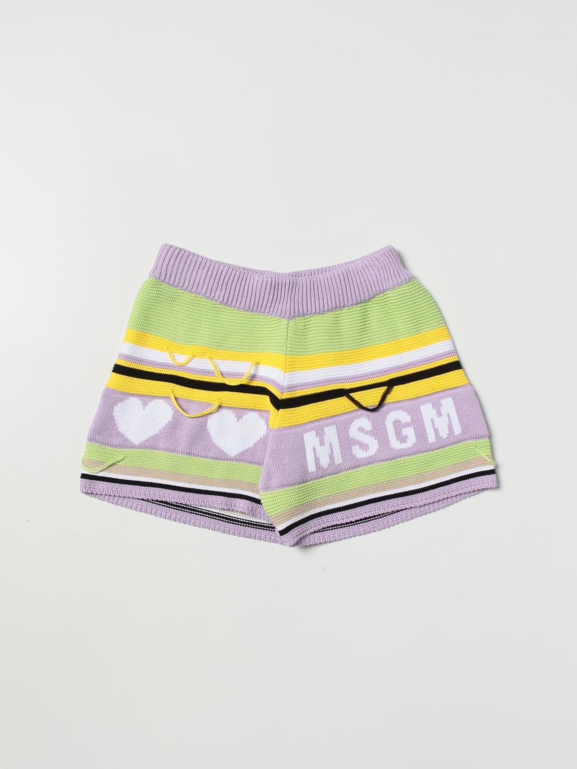 Msgm Short  Kids Kids Color Lilac