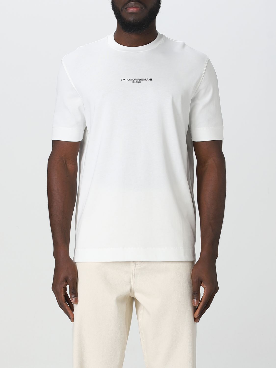 Interessant Ik heb het erkend Droogte EMPORIO ARMANI: cotton T-shirt - White | Emporio Armani t-shirt 3R1TL11JWZZ  online on GIGLIO.COM