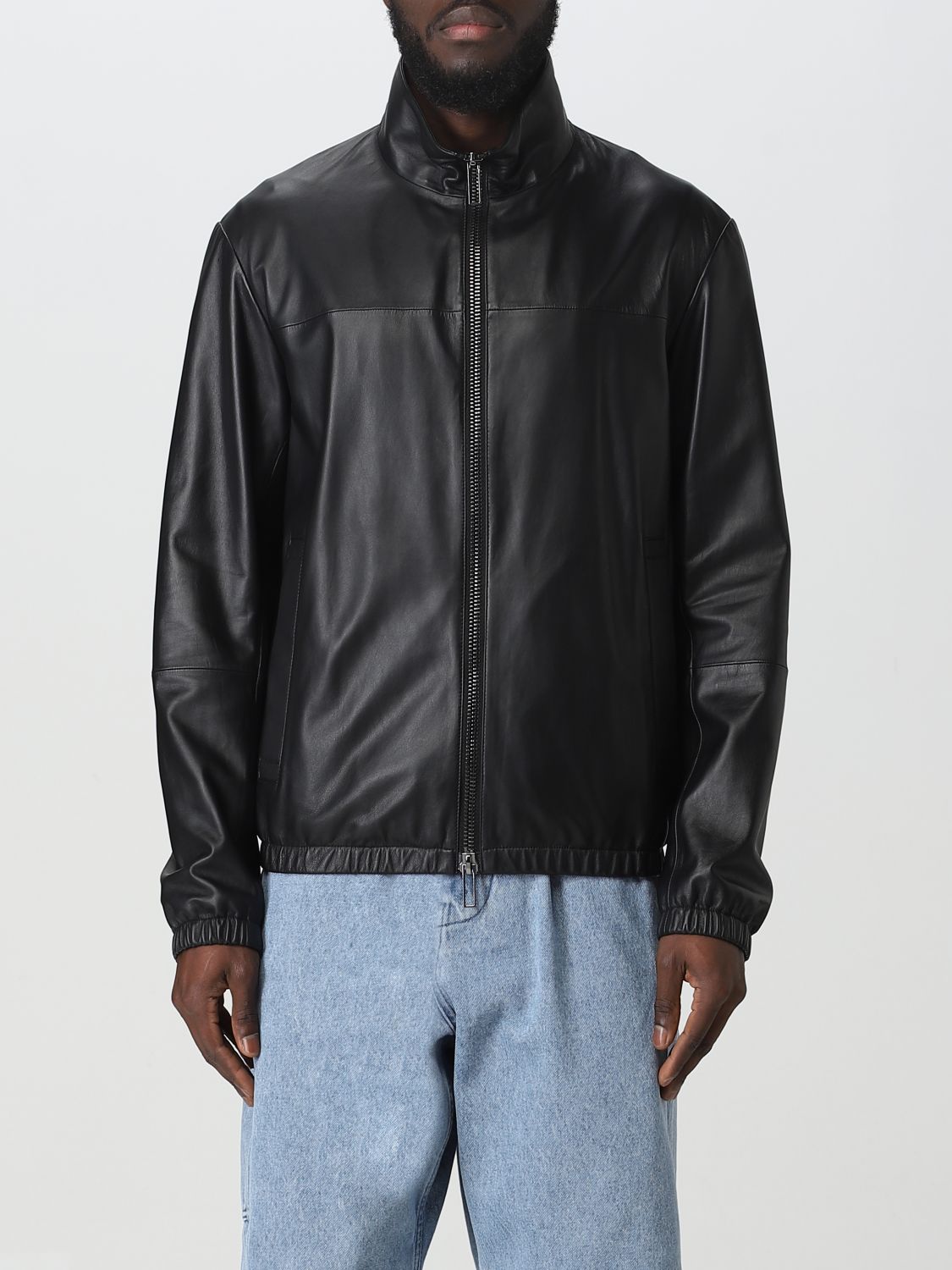 EMPORIO ARMANI: jacket for man - Black | Emporio Armani jacket 01R55P01P54  online on 