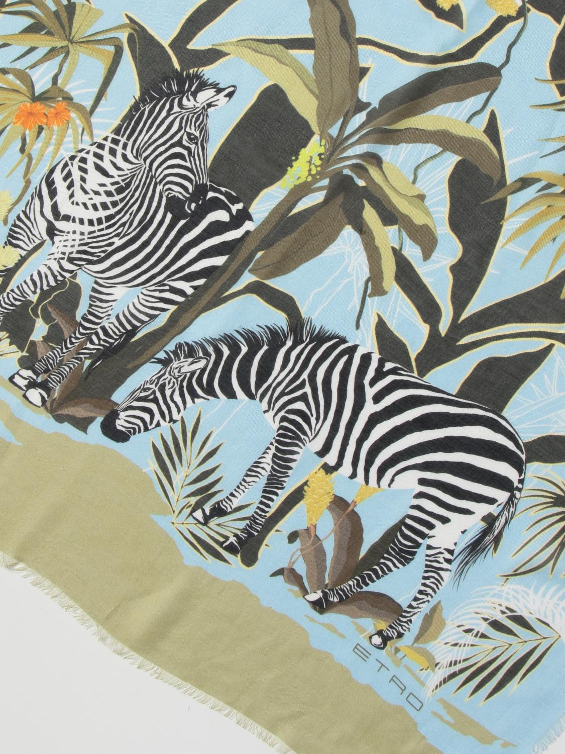 Sciarpa Etro: Sciarpa Etro in misto cashmere e cotone fantasia 3