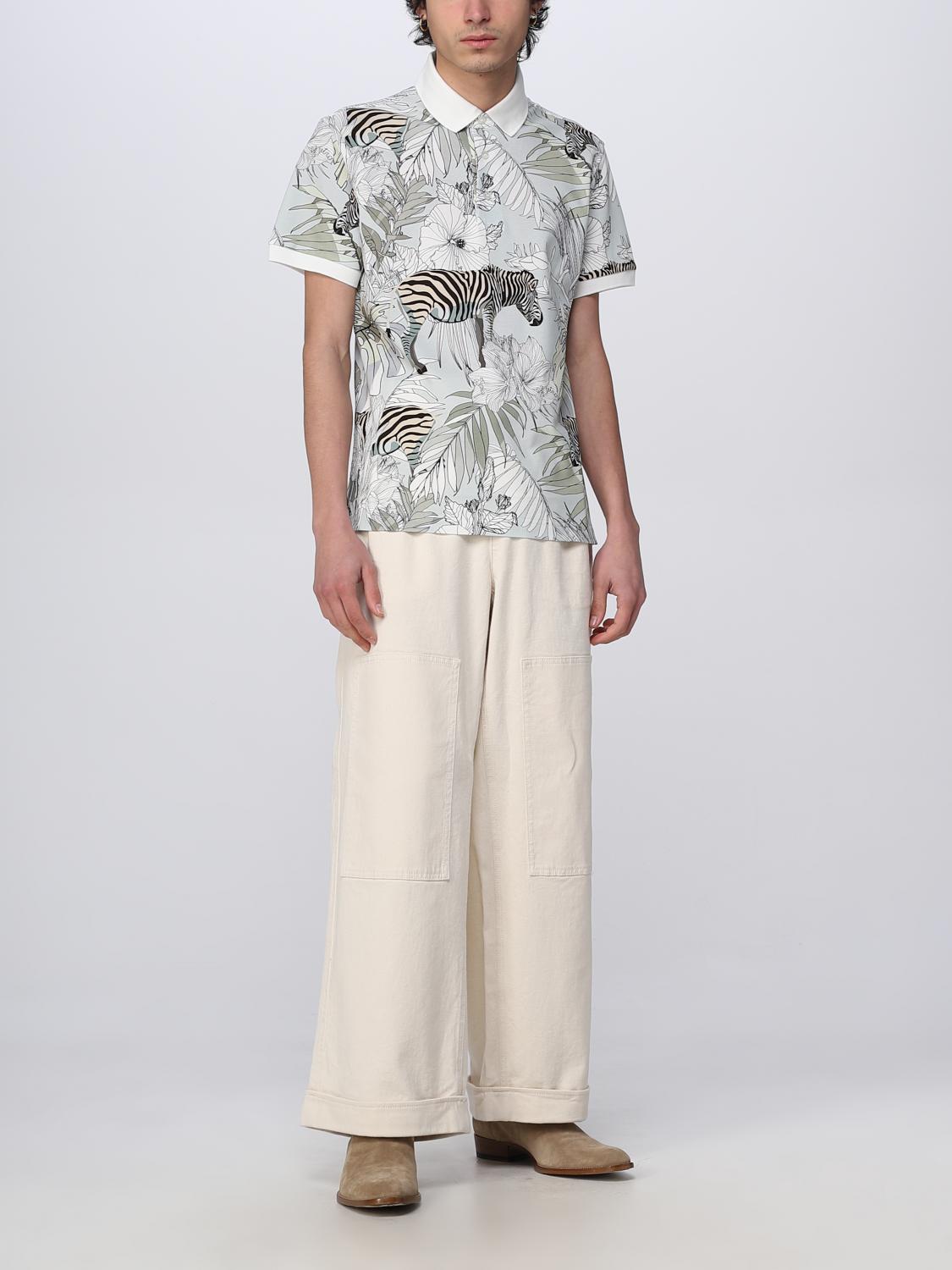 Polo Etro: Polo Etro con in cotone piquet beige 2