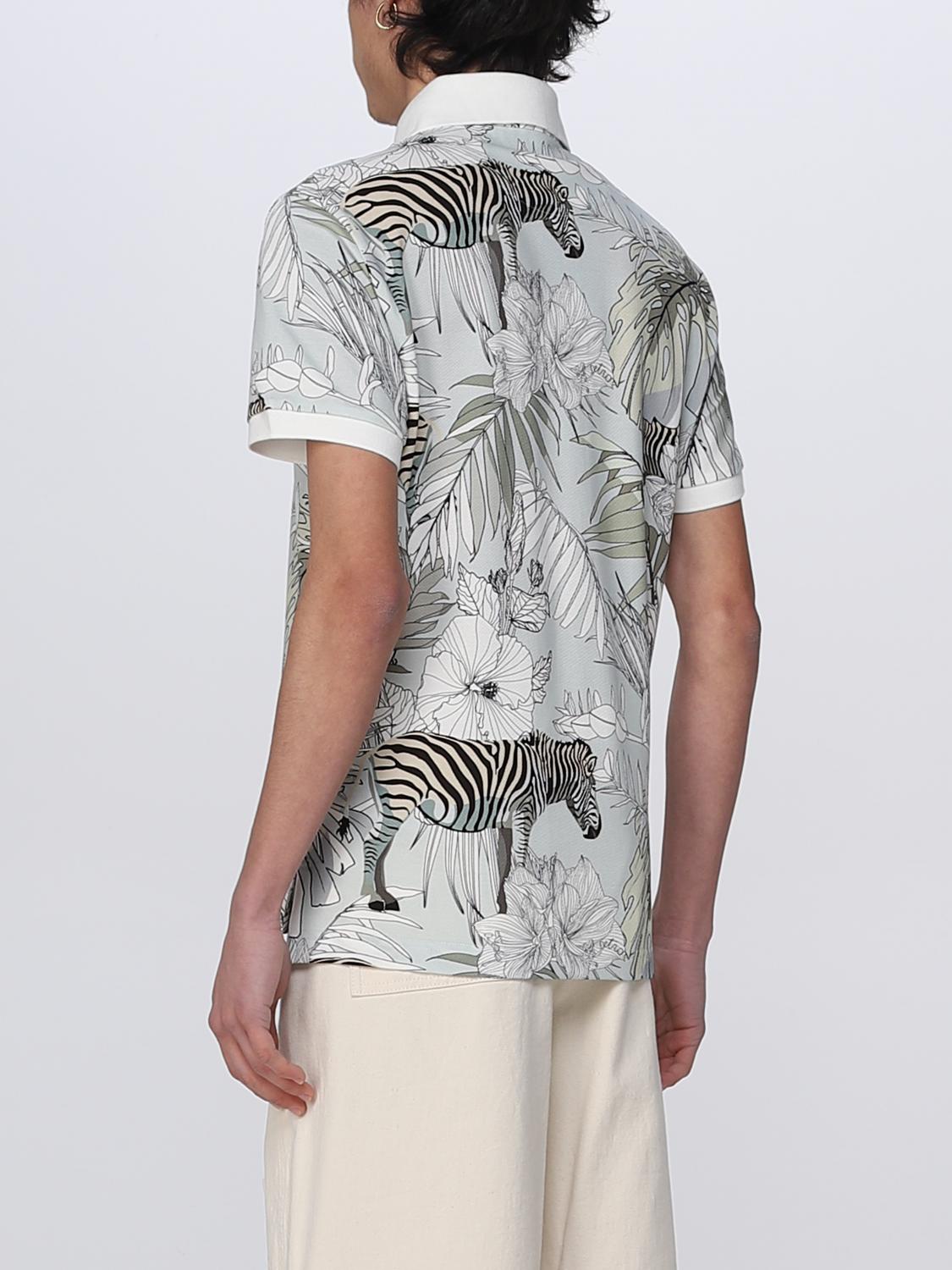 Polo Etro: Polo Etro con in cotone piquet beige 3