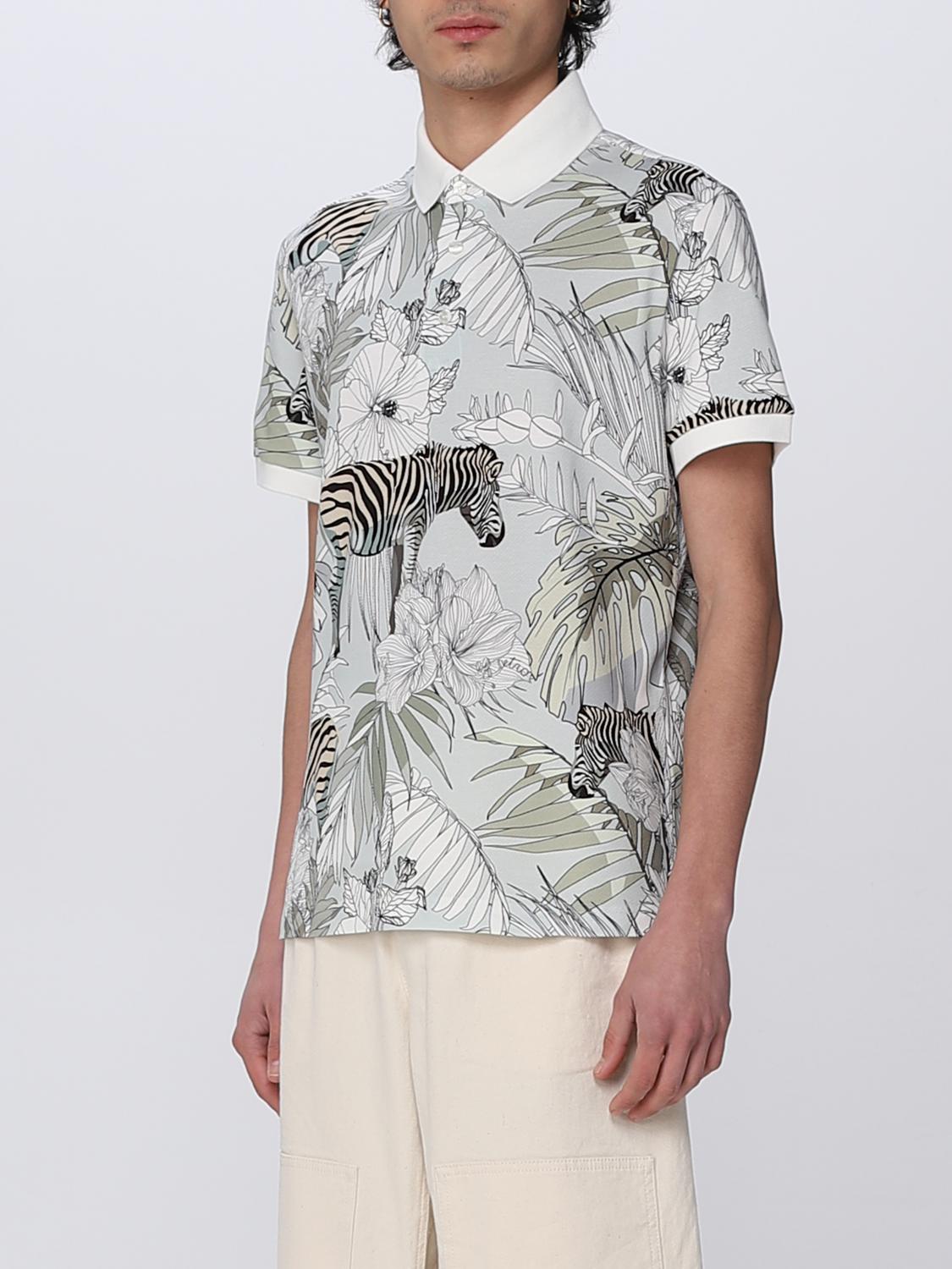 Polo Etro: Polo Etro con in cotone piquet beige 4