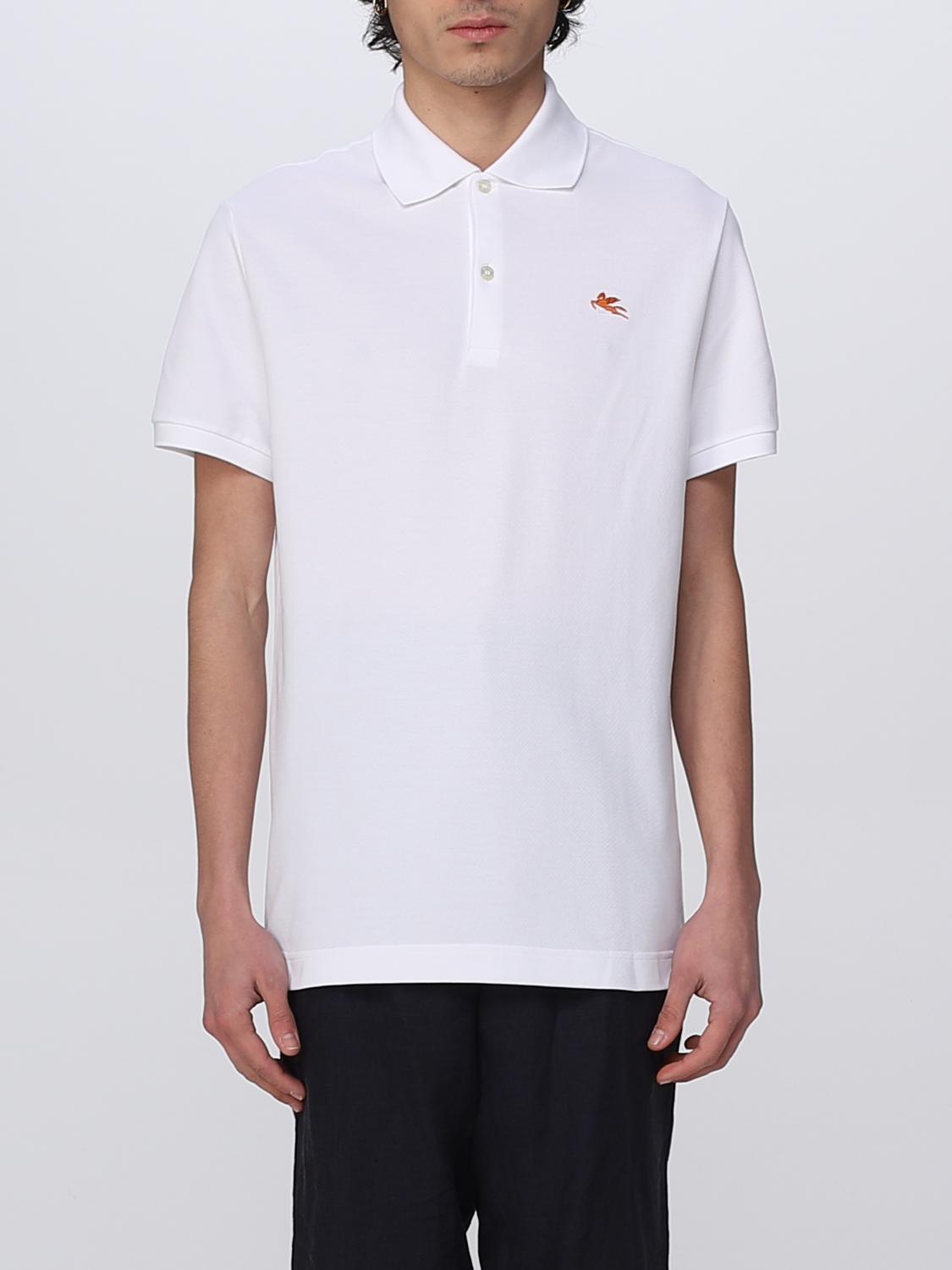 Etro - Logo-Embroidered Cotton-Piqué Polo Shirt - White Etro