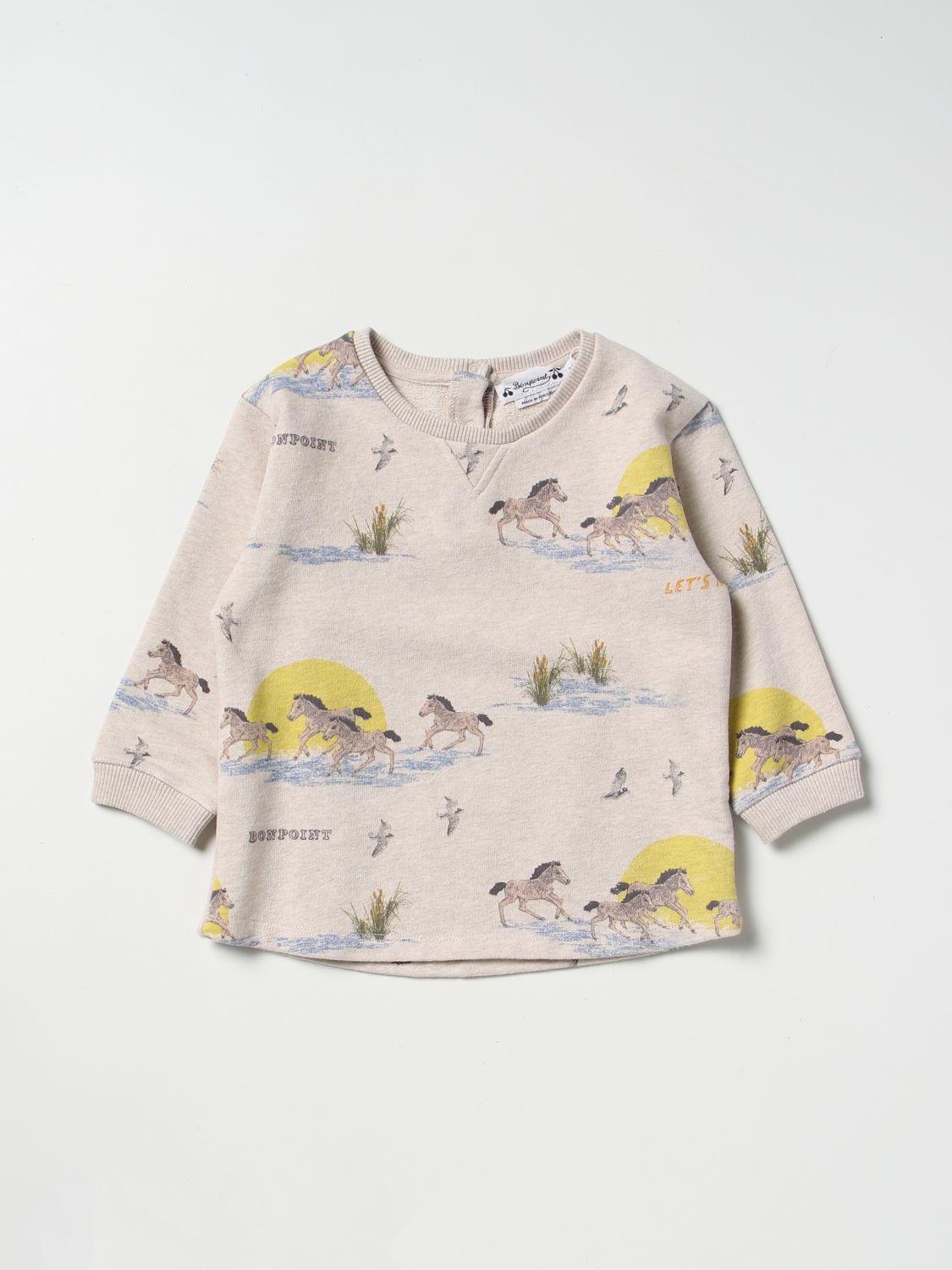 BONPOINT: sweater for baby - Beige | Bonpoint sweater S03YSWK00100 ...