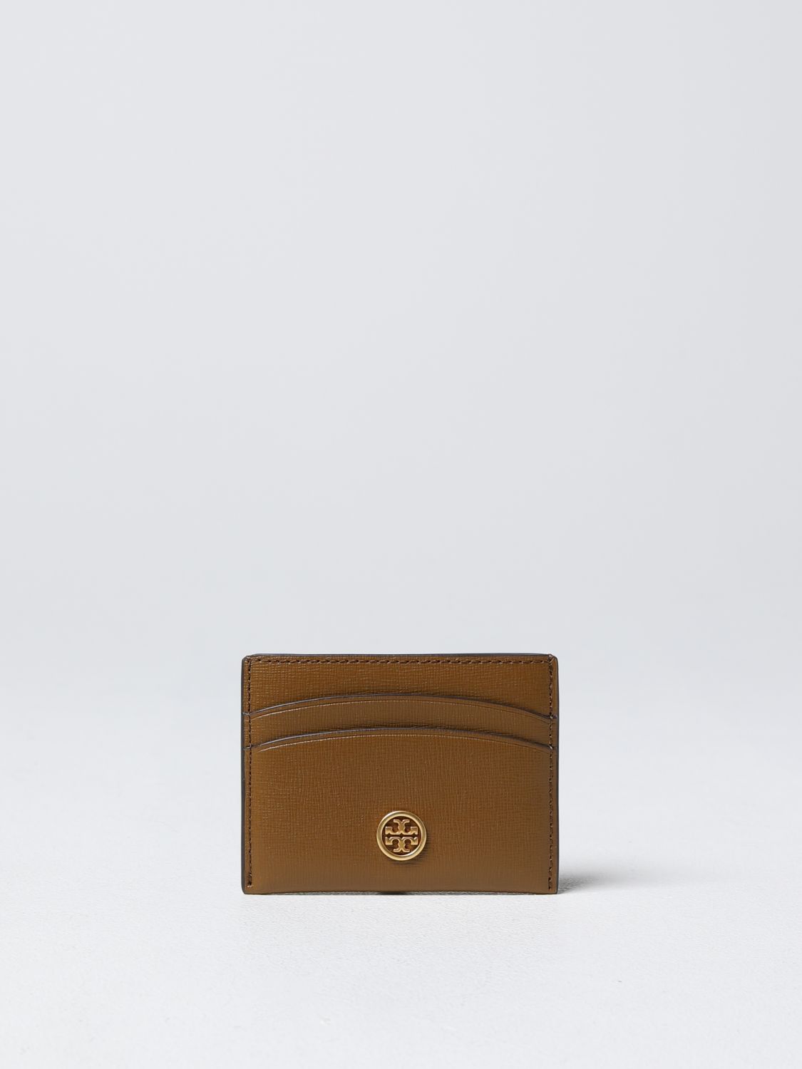 TORY BURCH: Robinson credit card holder in saffiano leather