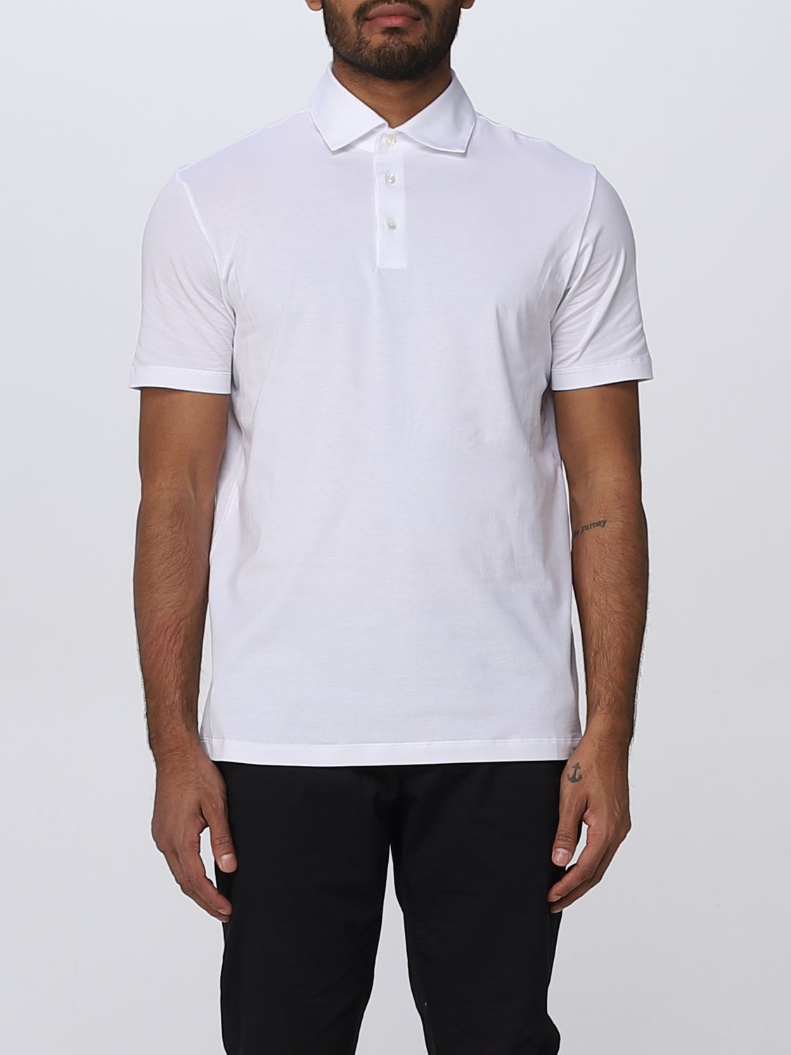 MALO: polo shirt for man - White | Malo polo shirt UJD086J3U26 online ...