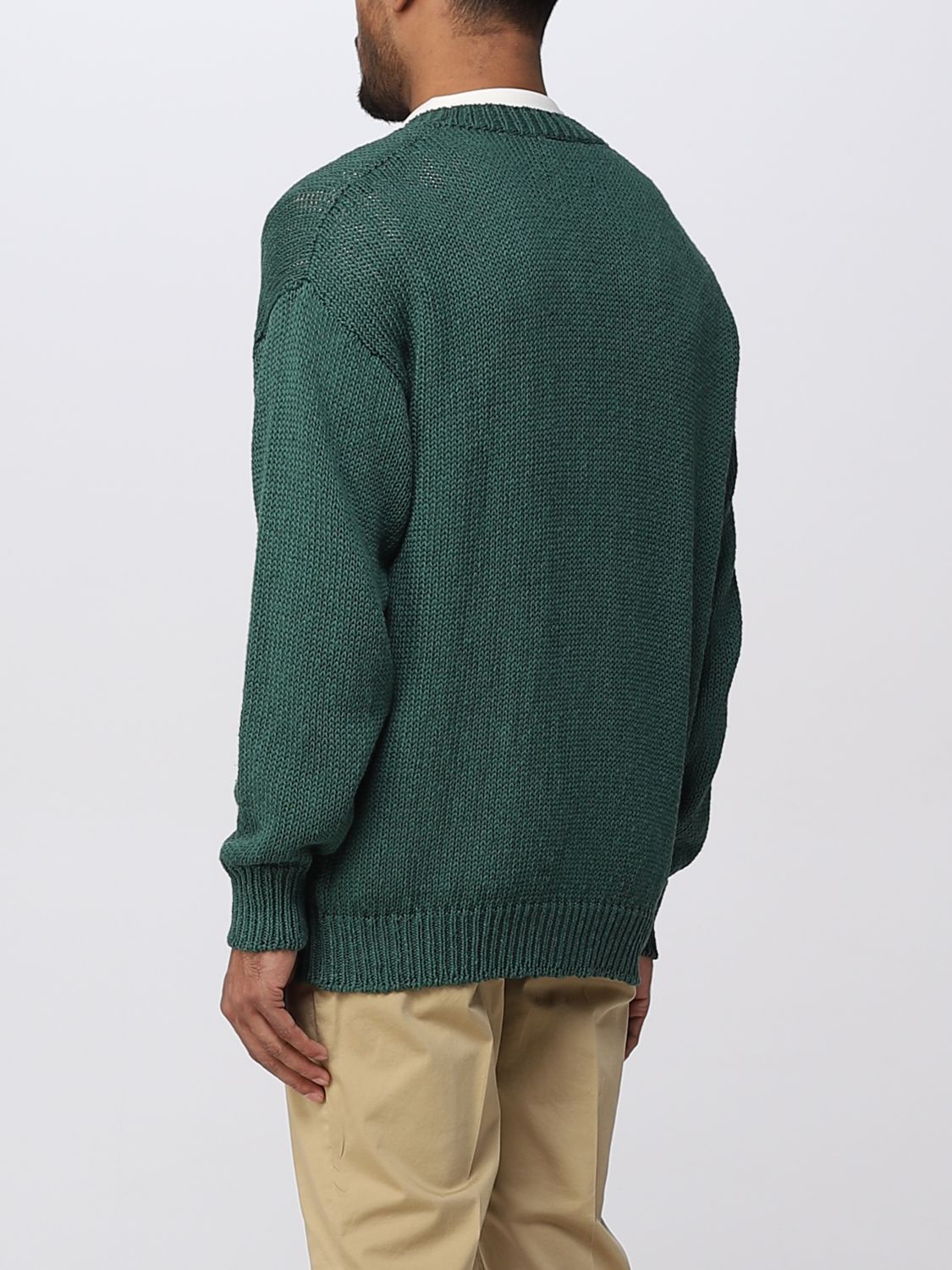 ROBERTO COLLINA: cardigan for men - Green | Roberto Collina cardigan ...