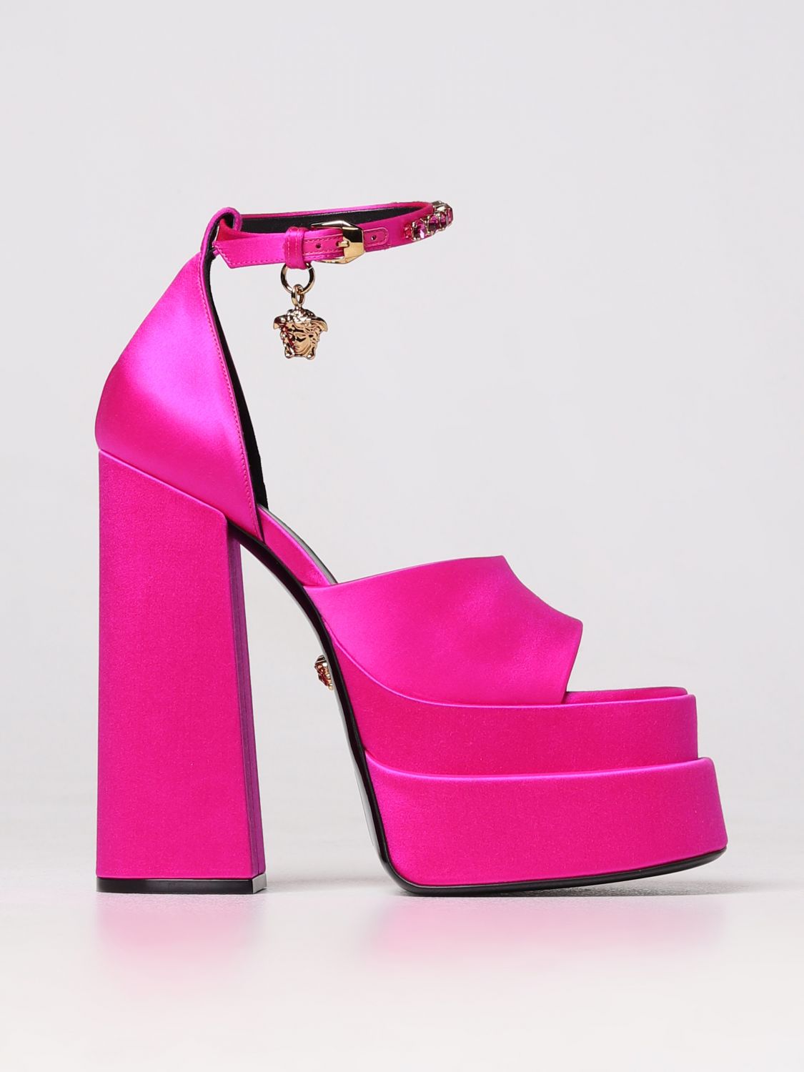 Versace Heeled Sandals  Woman Color Fuchsia