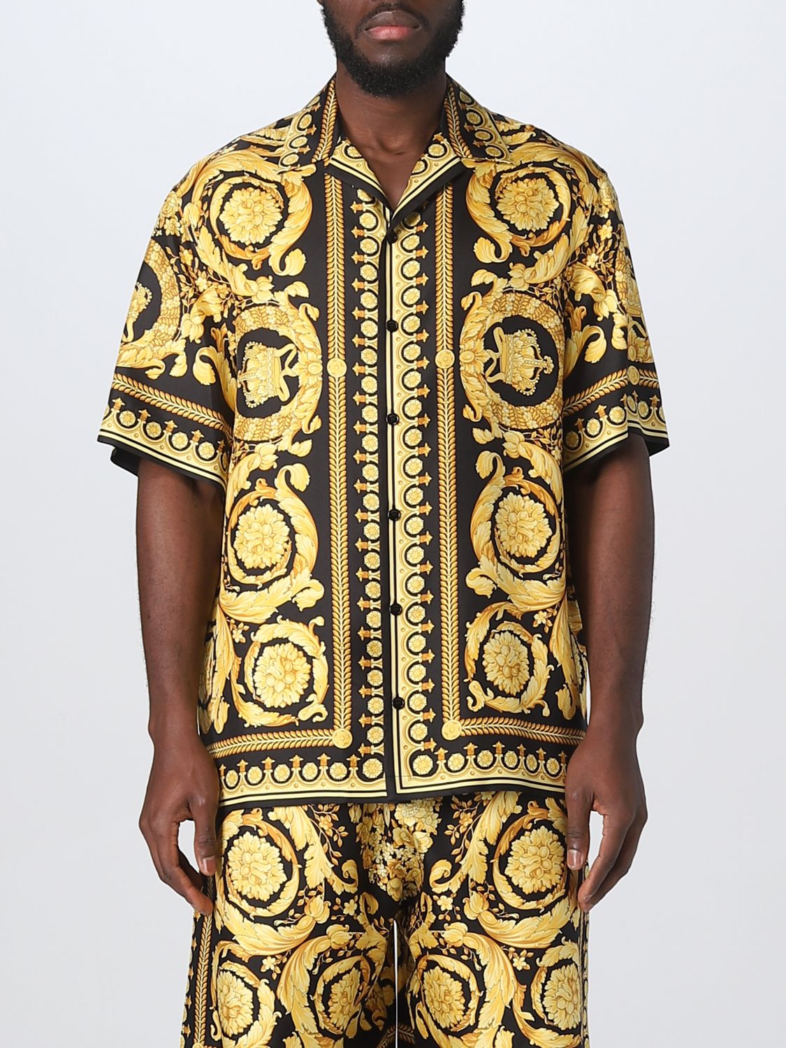 Baroque Versace Shirt In Silk | lupon.gov.ph