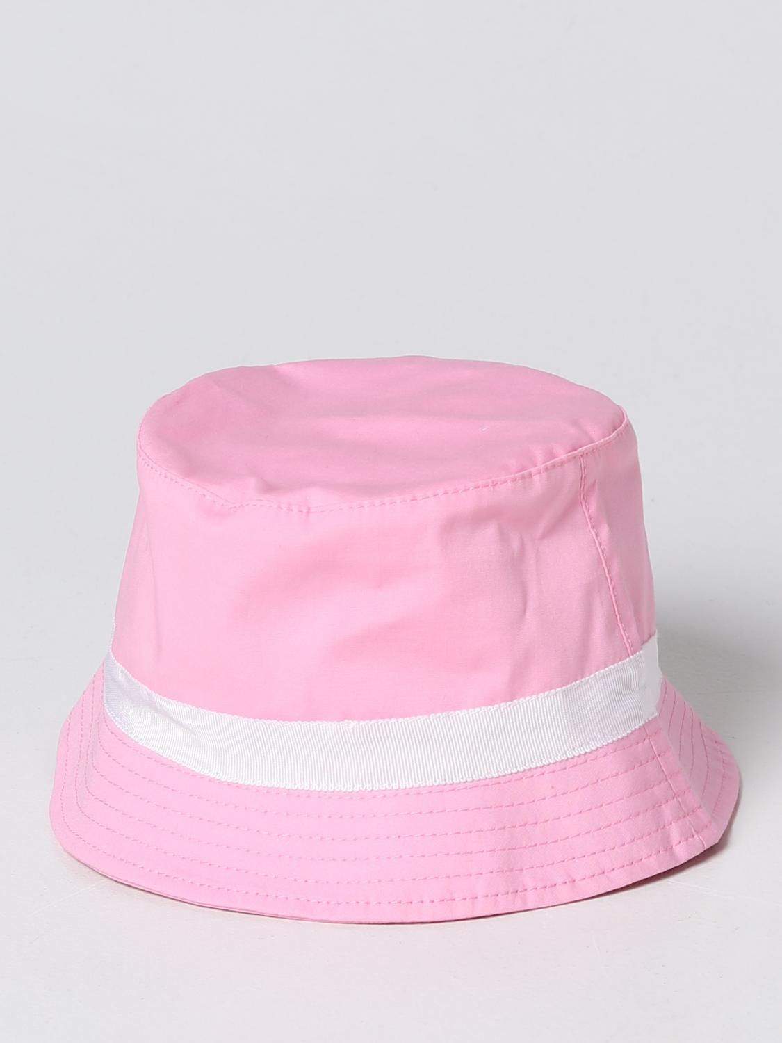 MOSCHINO BABY hat for kids Pink Moschino Baby hat MUY057LMA01