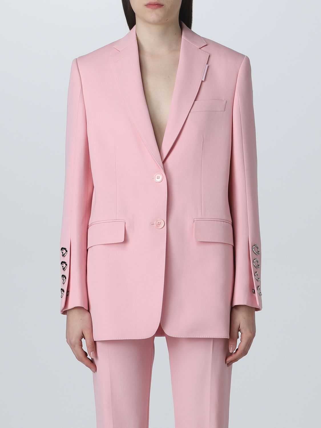 BURBERRY: blazer for women - Pink | Burberry blazer 8063243 online on  