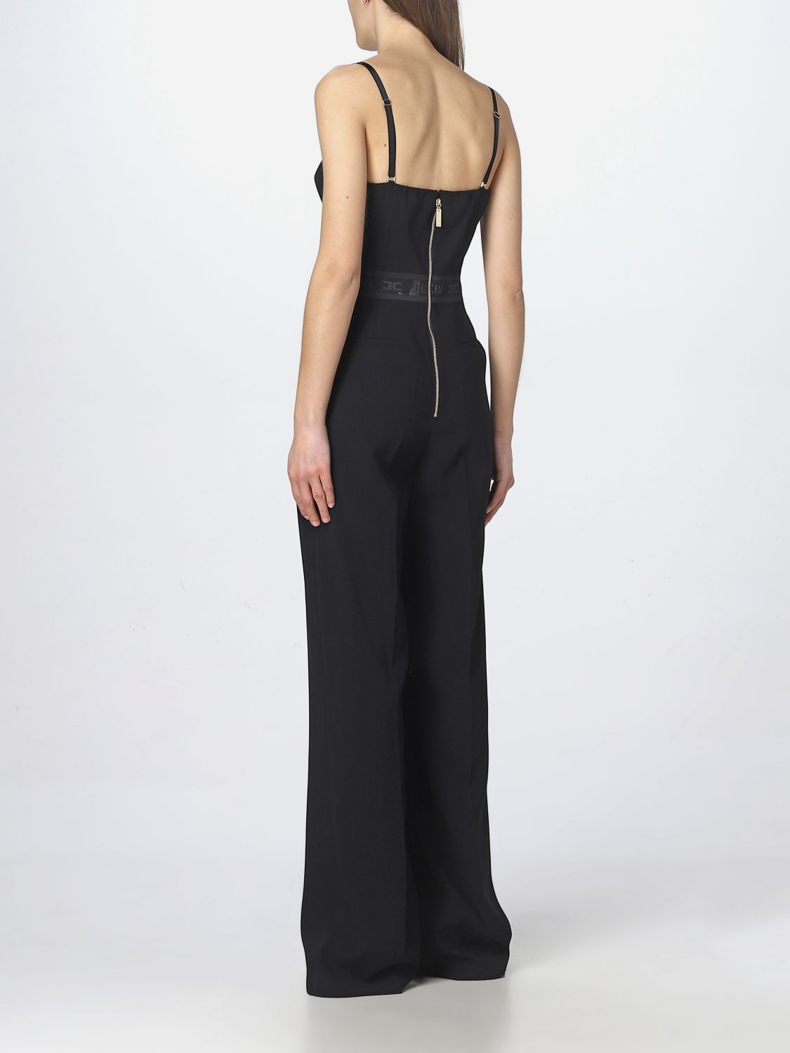 ELISABETTA FRANCHI: jumpsuits for woman - Black | Elisabetta Franchi ...