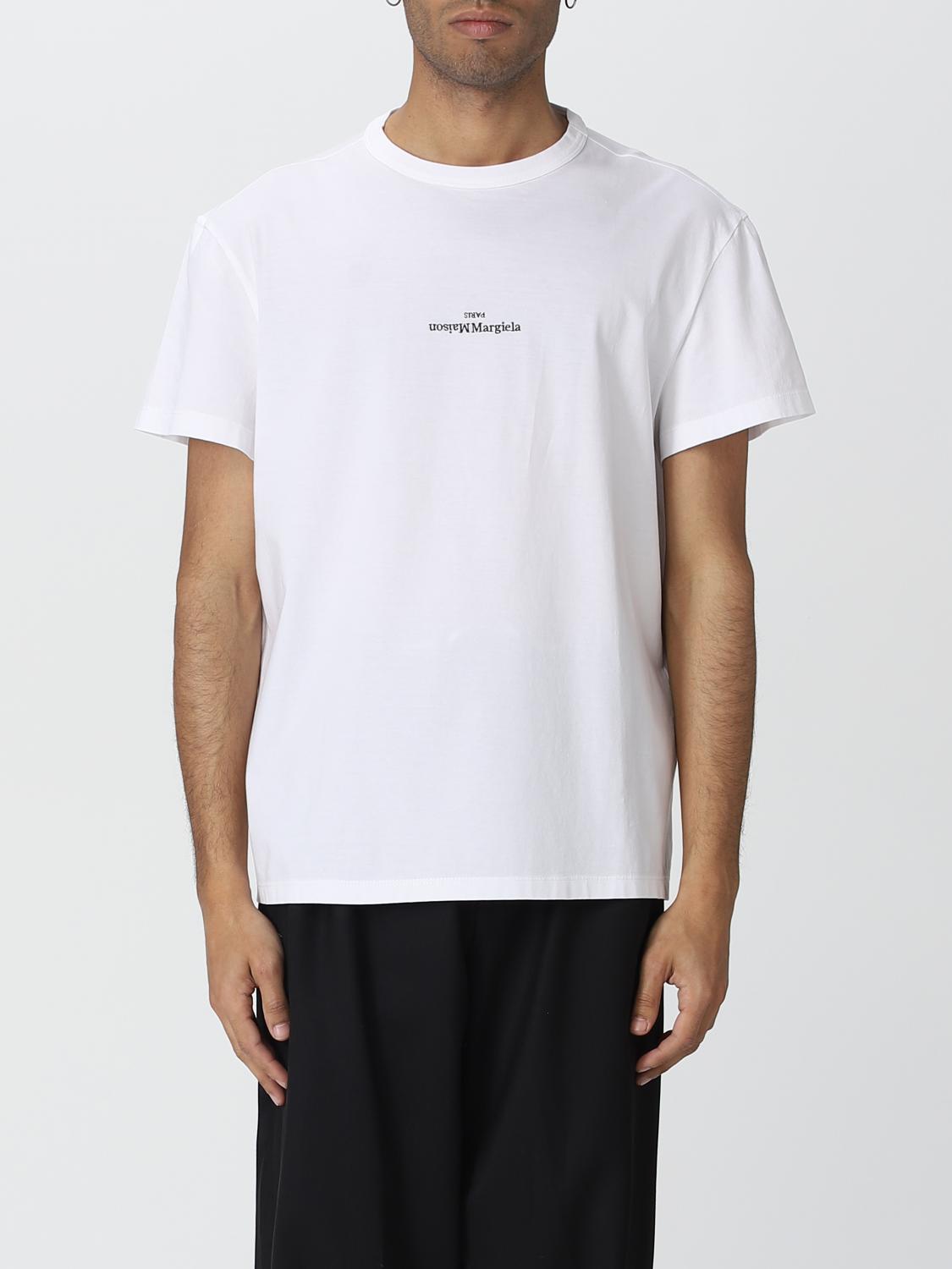 Shop Maison Margiela T-shirt Men Color White