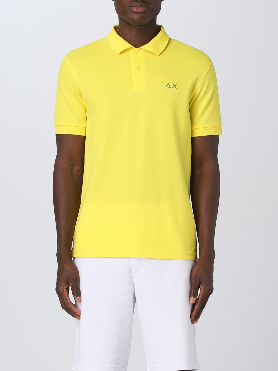 Sun 68 Polo Shirt  Men Color Yellow