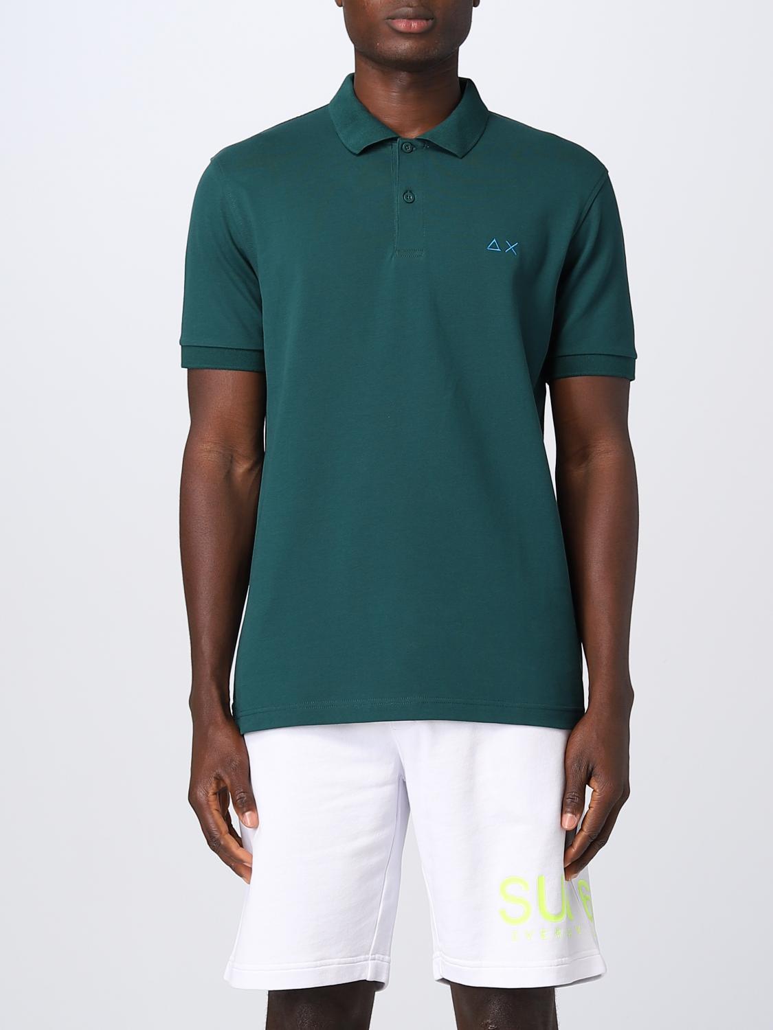 Sun 68 Polo Shirt  Men Color Green
