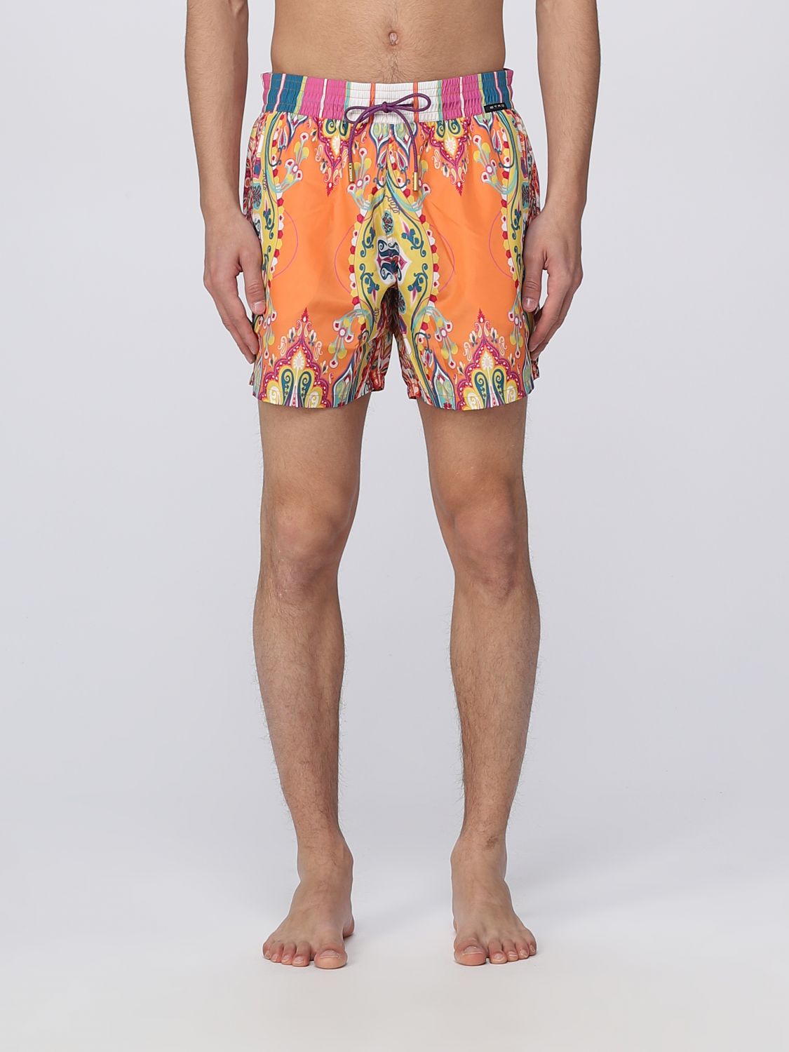ETRO: swimsuit for man - Orange | Etro swimsuit 1B3504020 online on ...
