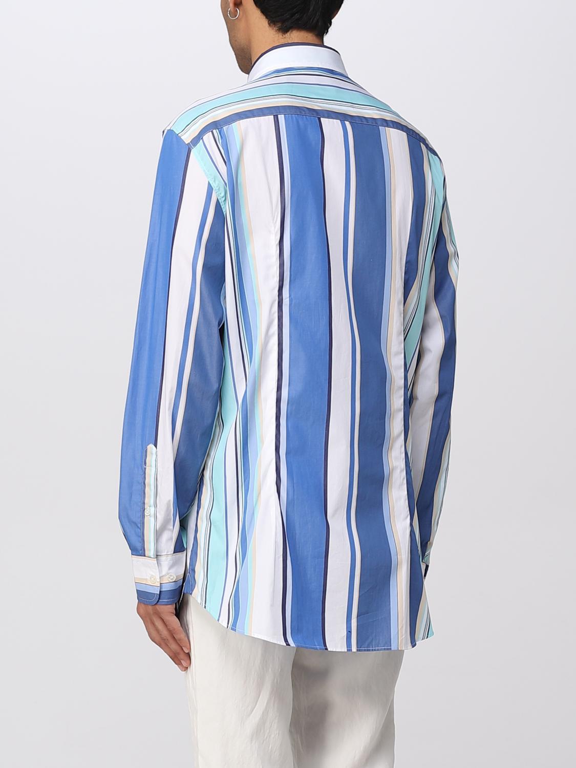 Camicia Etro: Camicia Etro a righe in cotone azzurro 3