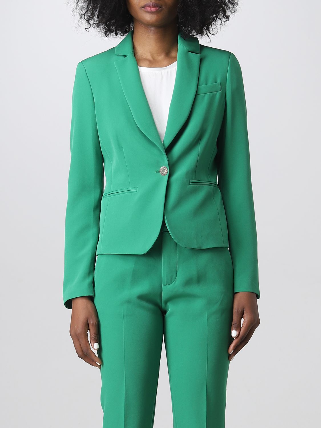 weekend Peave Bouwen LIU JO: blazer for woman - Green | Liu Jo blazer WA3438T7896 online on  GIGLIO.COM