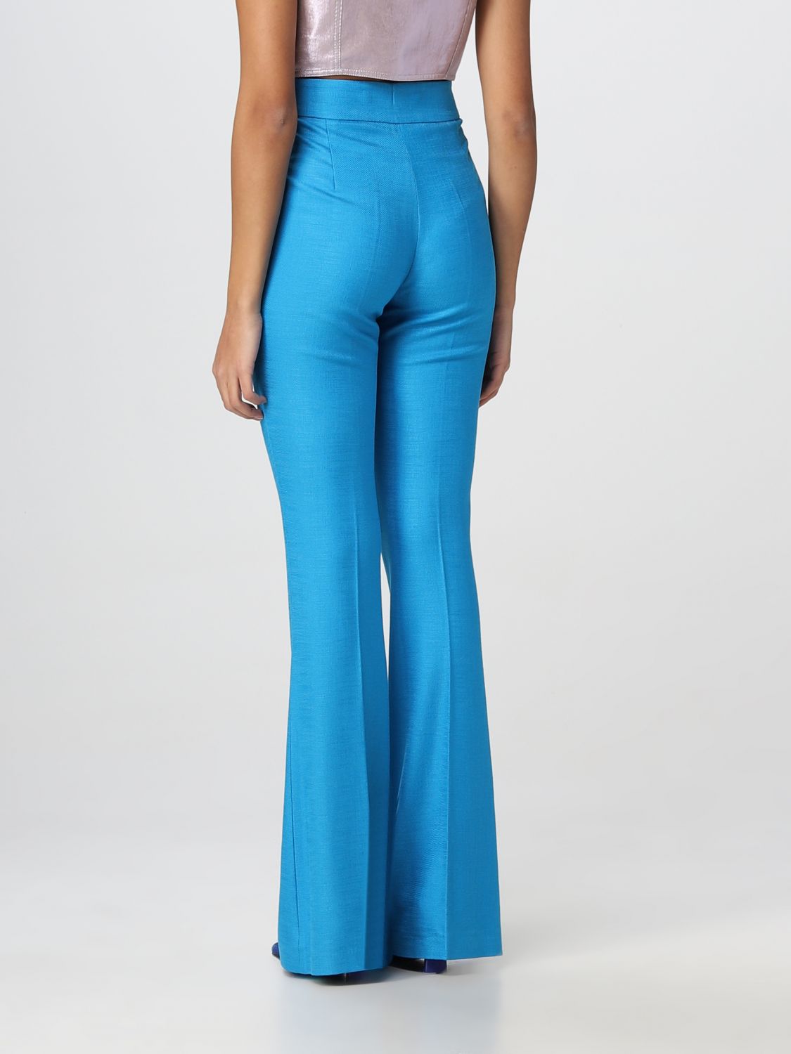 Pantalone Genny: Pantalone Genny in viscosa azzurro 2