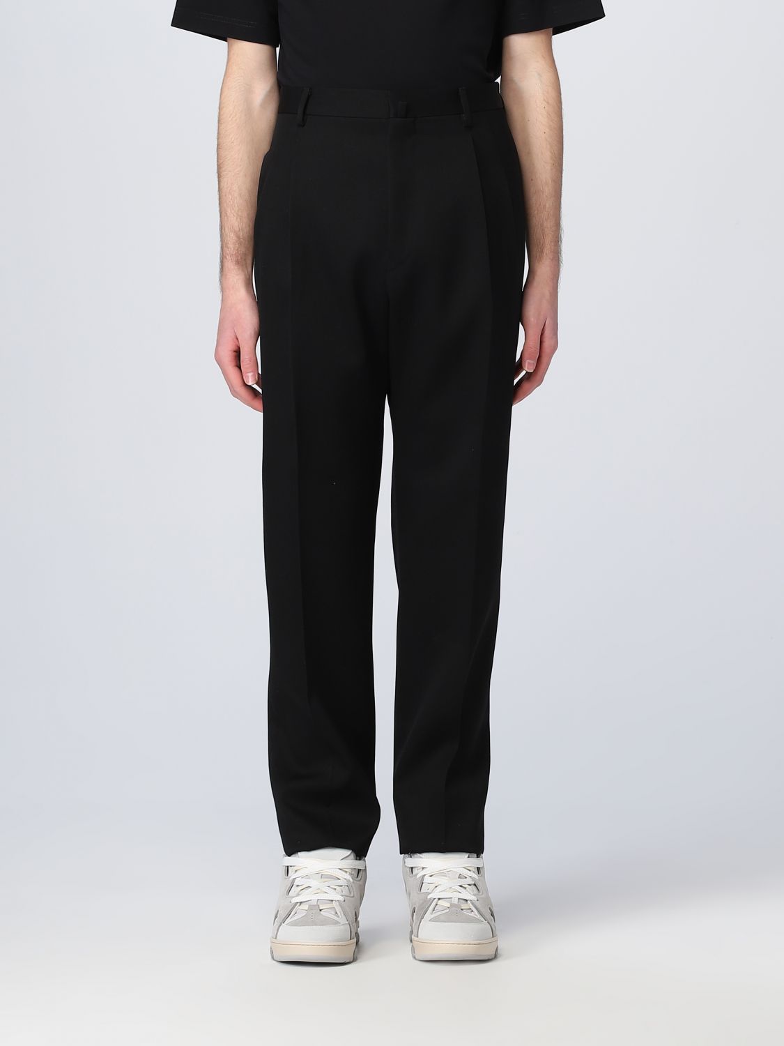 LANVIN: pants for man - Black | Lanvin pants RMTR00034885P23 online at ...