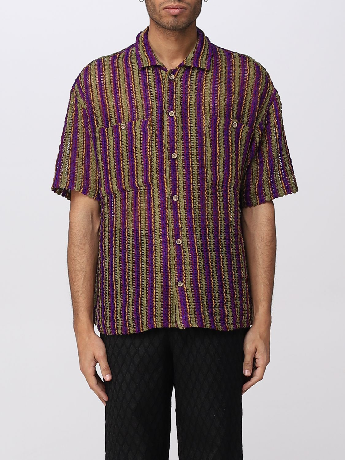 ANDERSSON BELL SHIRT ANDERSSON BELL MEN COLOR VIOLET,E01491019