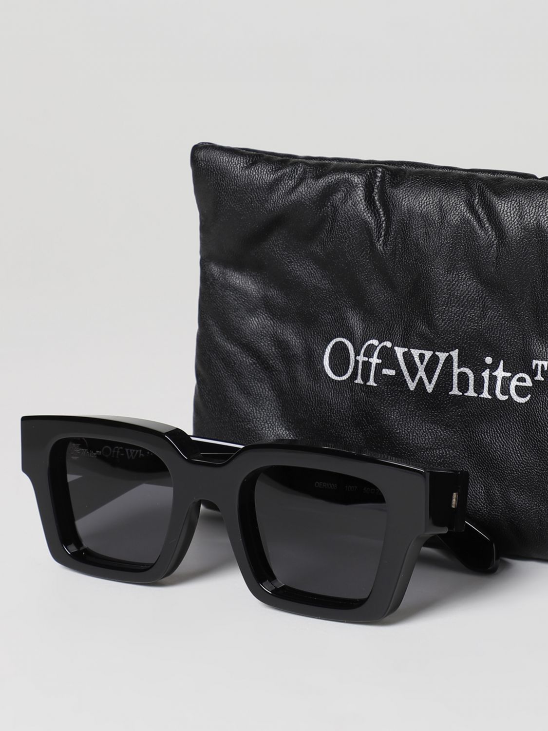 OFF-WHITE OCCHIALI DA SOLE: Occhiali da sole Boston in acetato, Occhiali  Da Sole Off-White uomo - OERI073S23PLA001 Nero