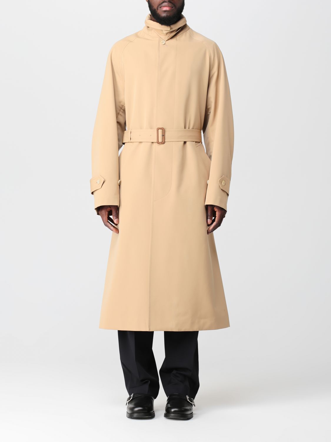 AURALEE: coat for man - Beige | Auralee coat A23SC01WC online on GIGLIO.COM