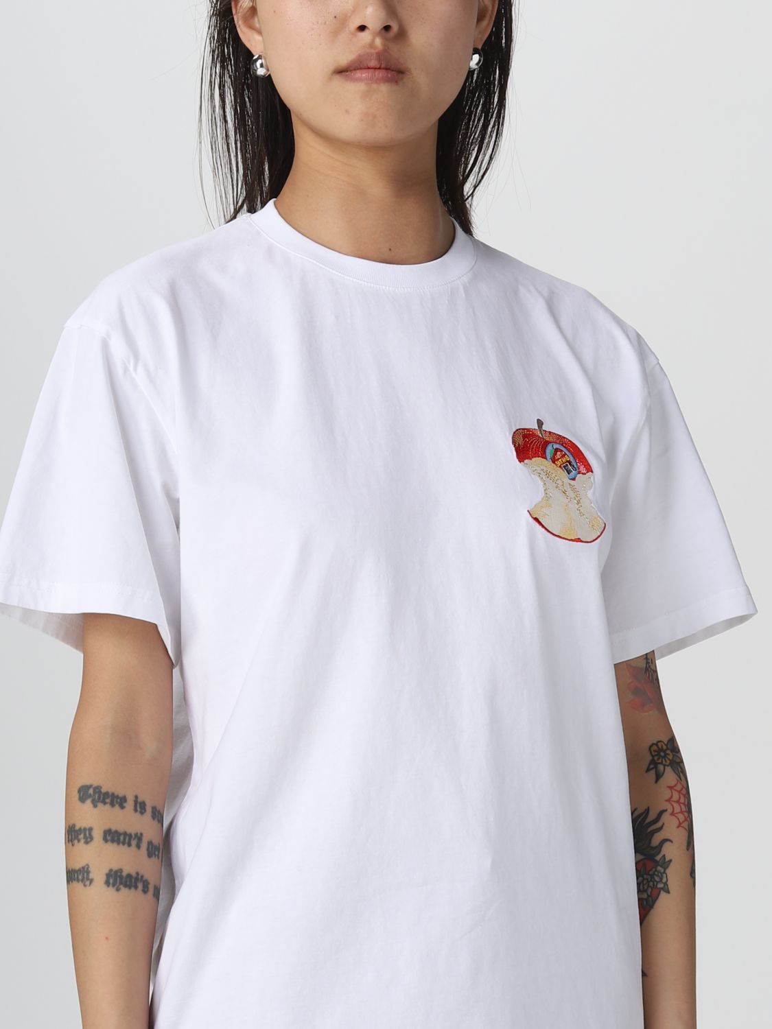 JW ANDERSON: t-shirt for woman - Beige | Jw Anderson t-shirt ...