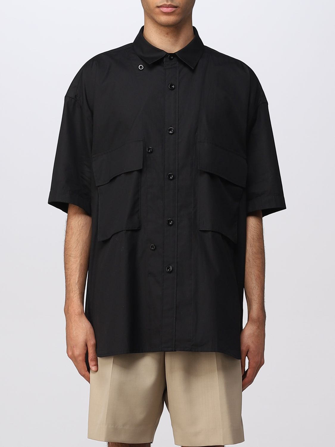 SACAI: shirt for man - Black | Sacai shirt 2303009M online on GIGLIO.COM