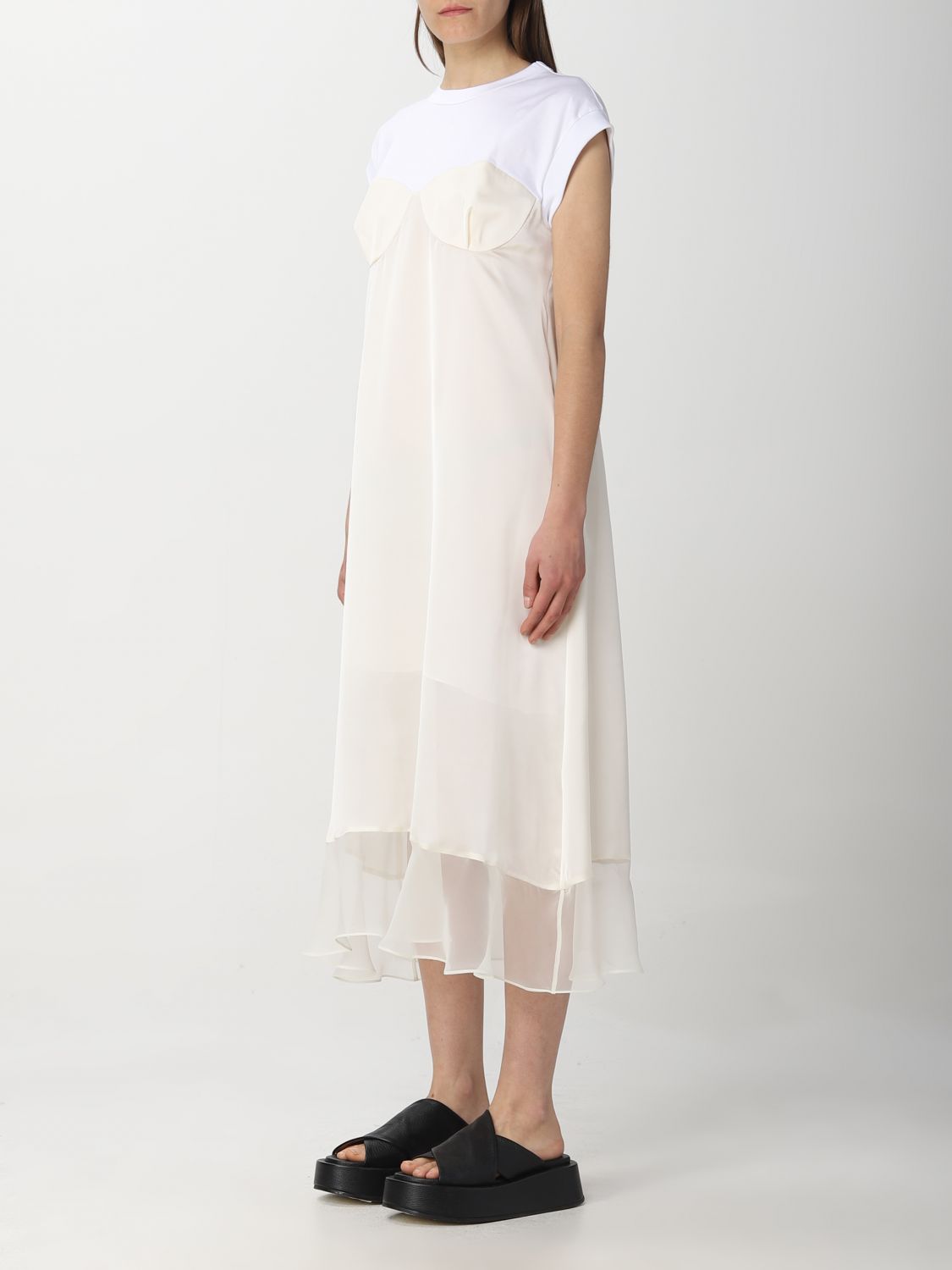 Dress Sacai: Sacai dress for woman white 3
