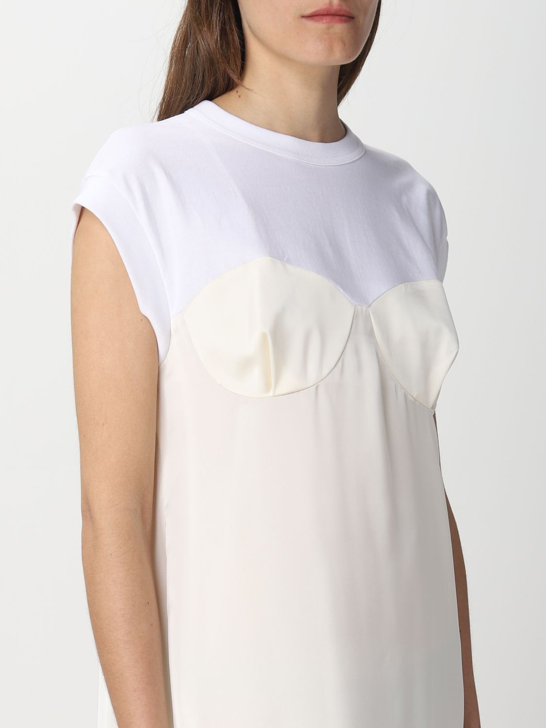 Dress Sacai: Sacai dress for woman white 4