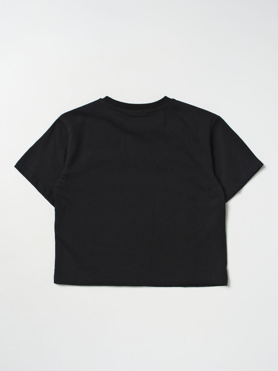 PINKO KIDS: t-shirt for girls - Black | Pinko Kids t-shirt 033694 ...