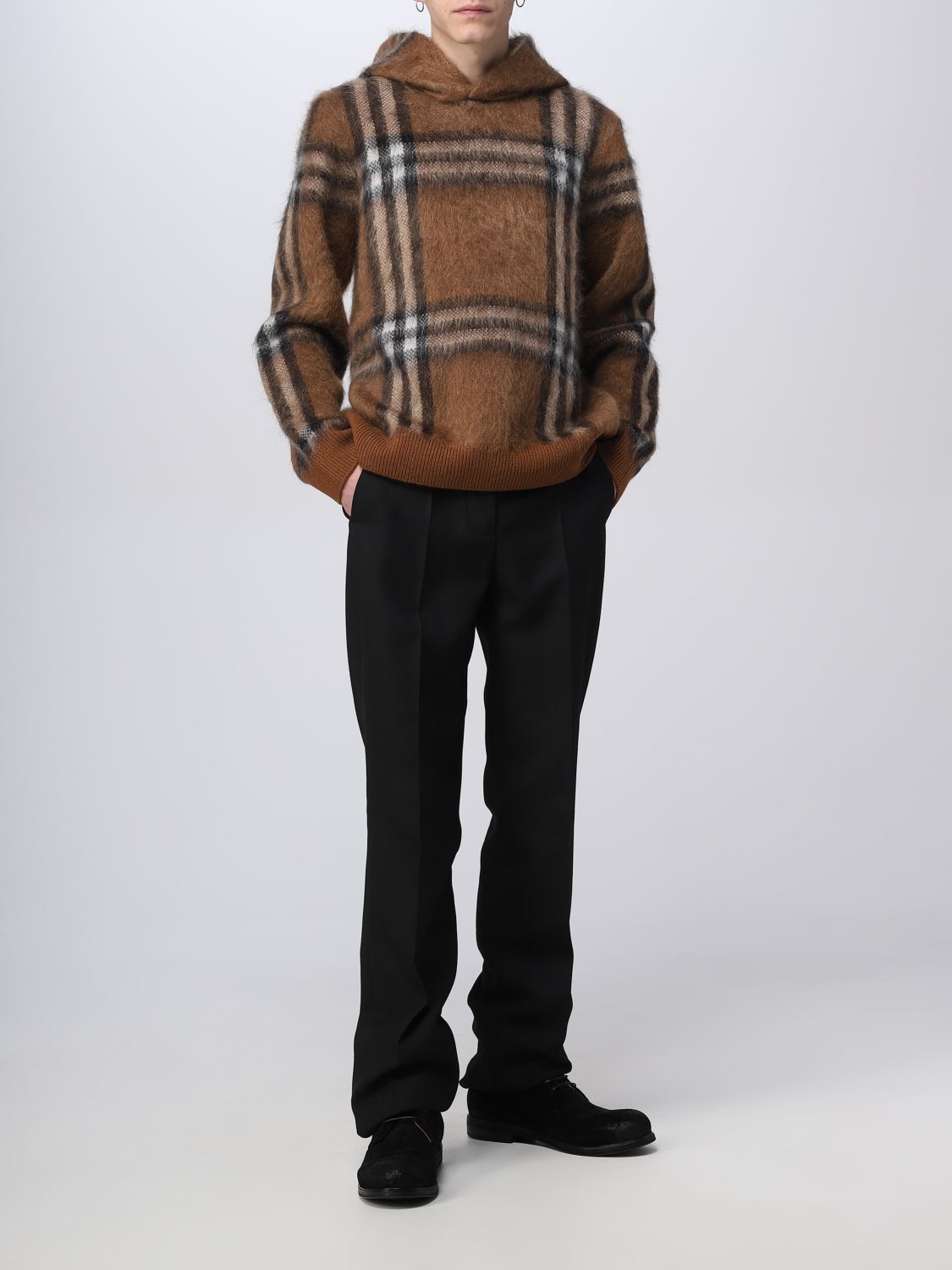 BURBERRY: sweater for man - Camel | Burberry sweater 8063635 online on  