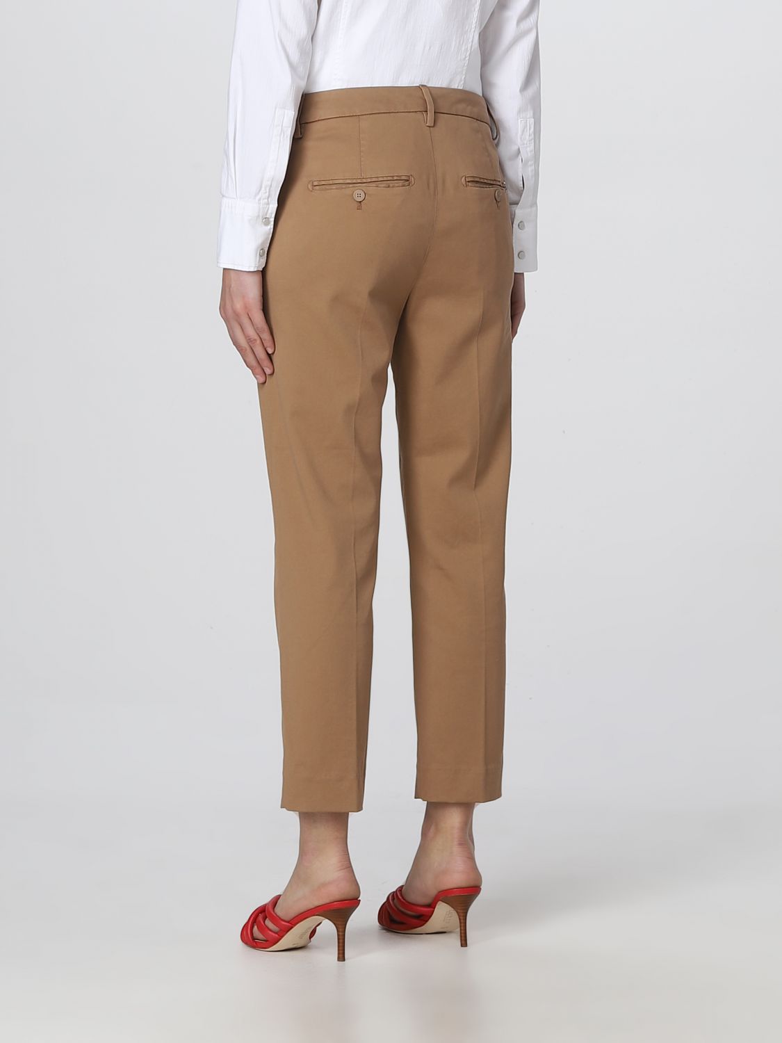 DONDUP: pants for woman - Camel | Dondup pants DP576ZGSE056DBM5 online ...