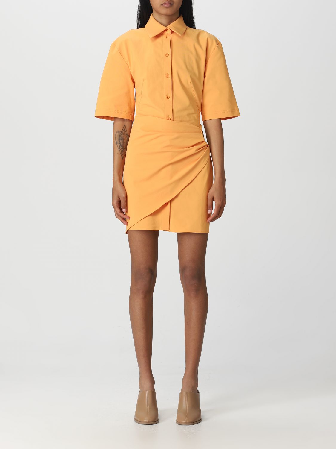 Shop Jacquemus Dress  Woman Color Orange