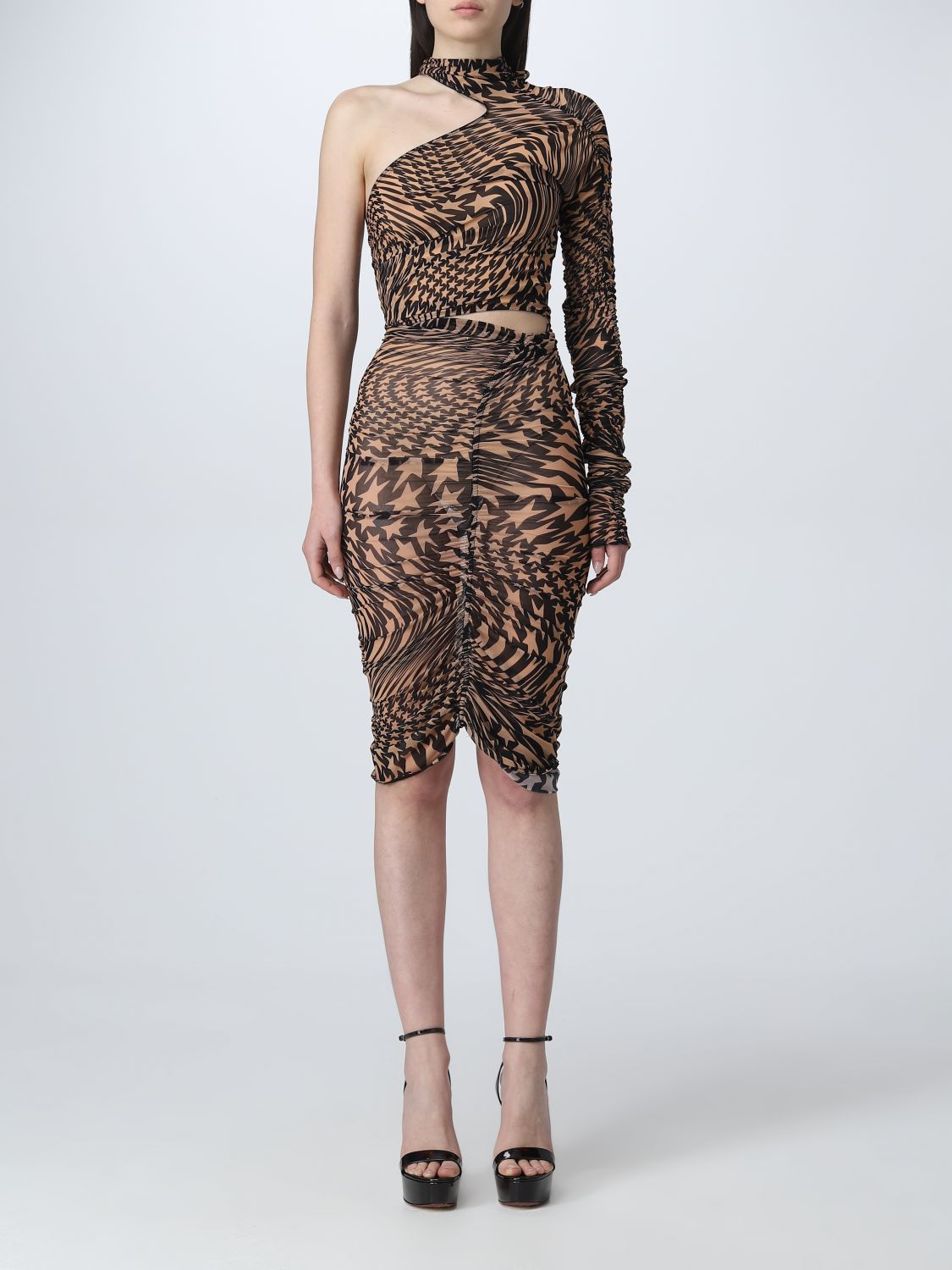 MUGLER: dress for woman - Black | Mugler dress 22W1RO1467585 online on ...
