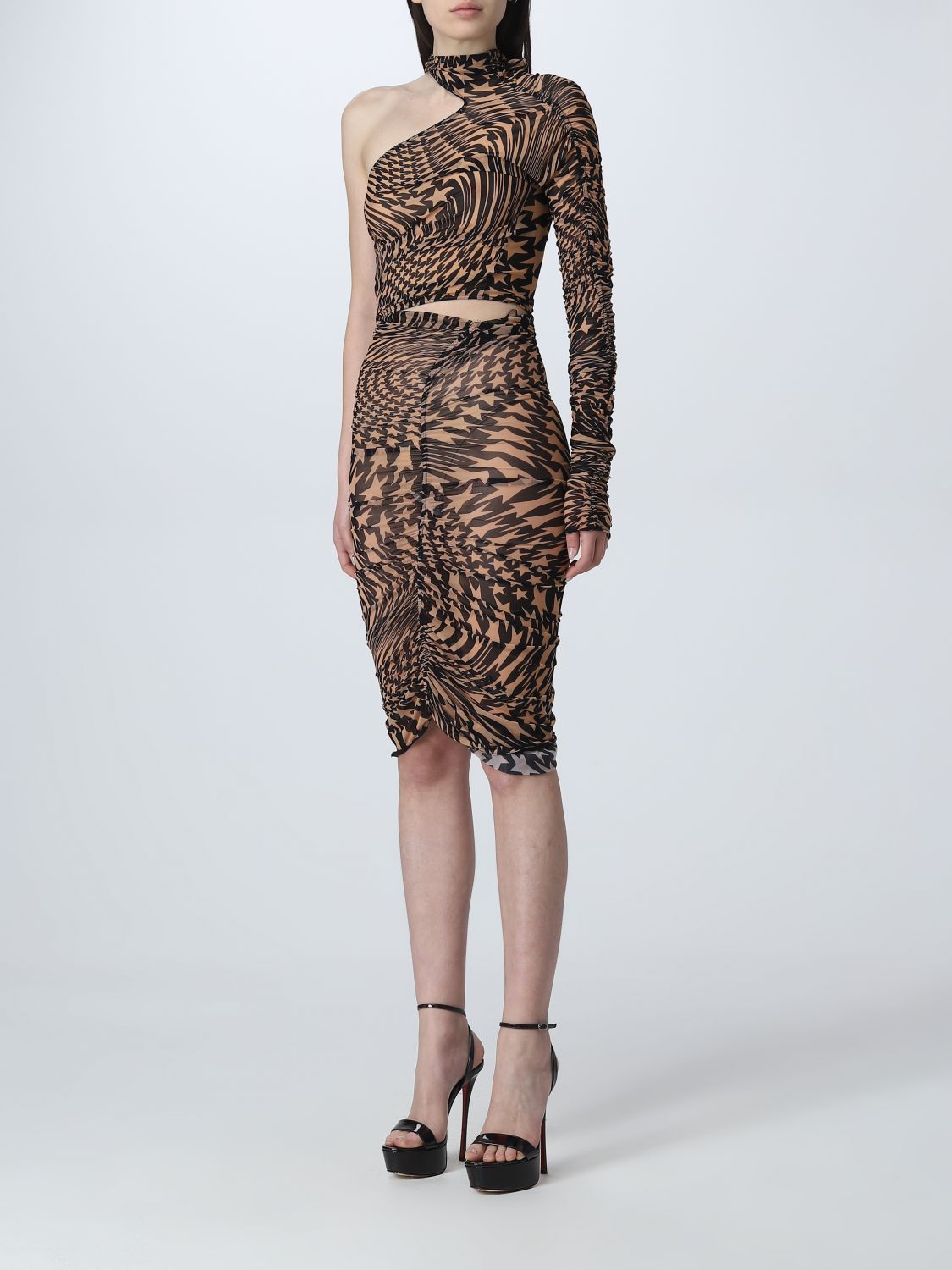 MUGLER: dress for woman - Black | Mugler dress 22W1RO1467585 online on ...