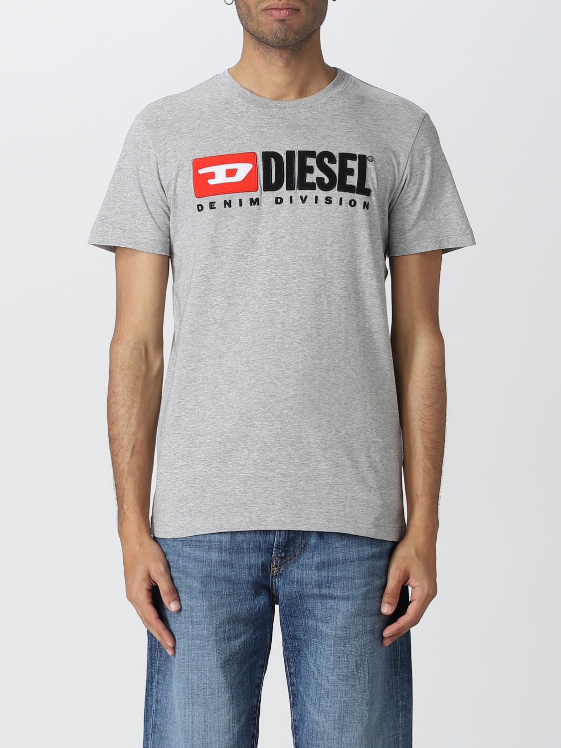 Diesel T-shirt  Men Color Grey