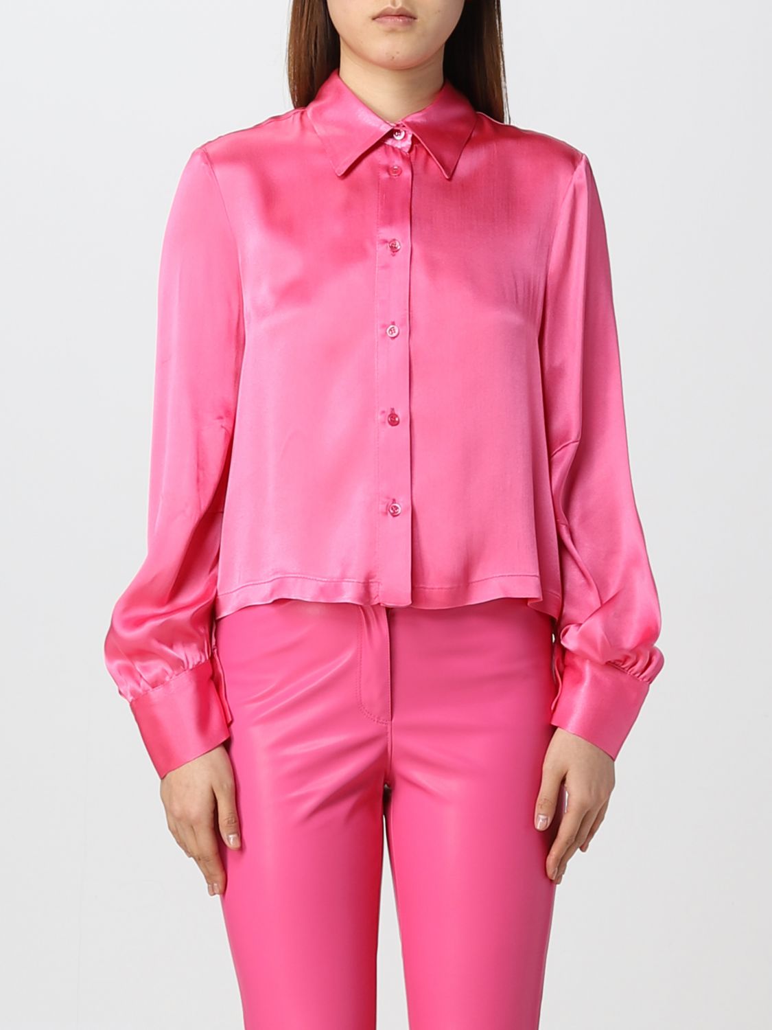 Рубашка Semicouture: Рубашка Semicouture для нее розовый 1