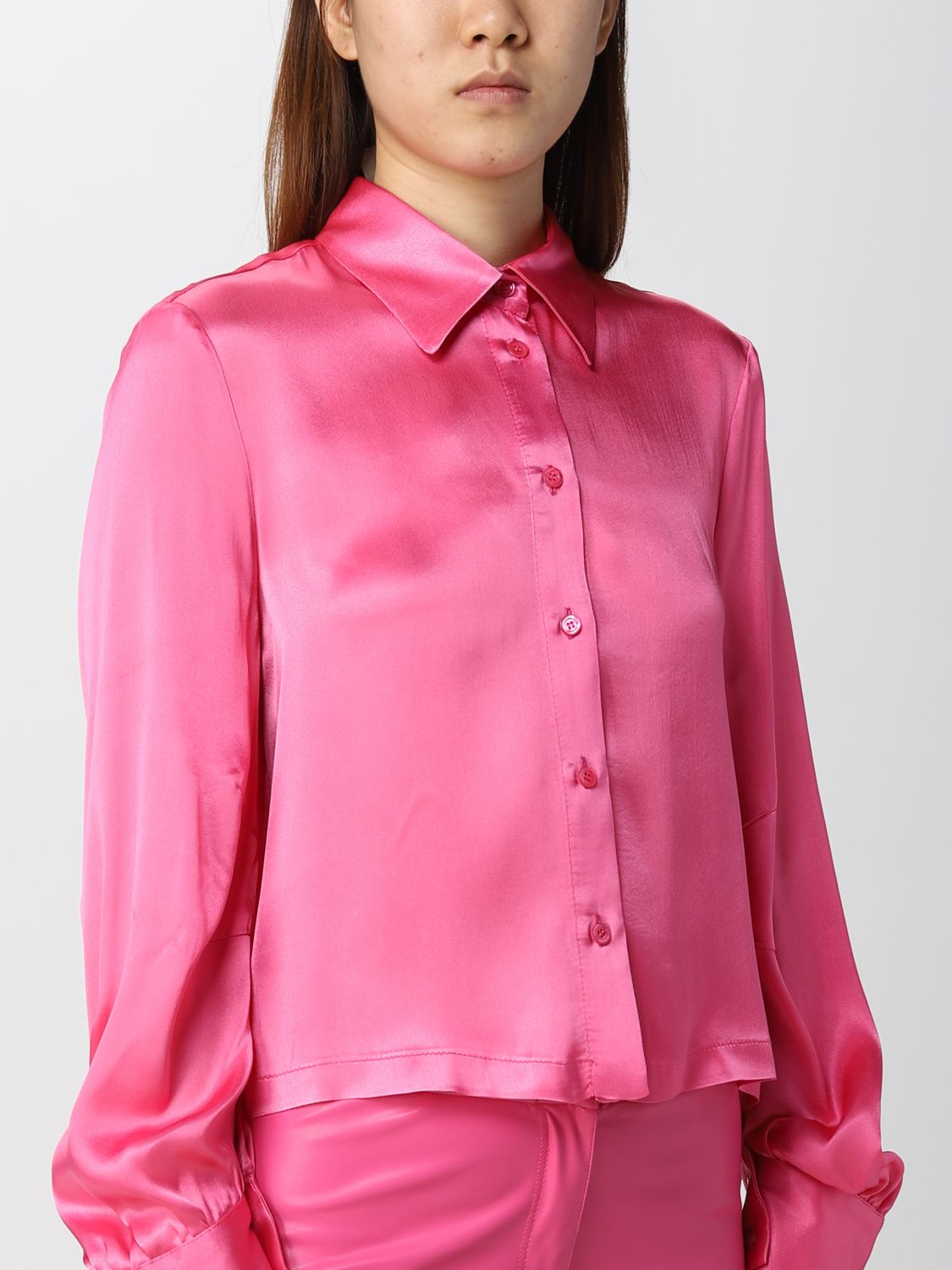 Рубашка Semicouture: Рубашка Semicouture для нее розовый 3